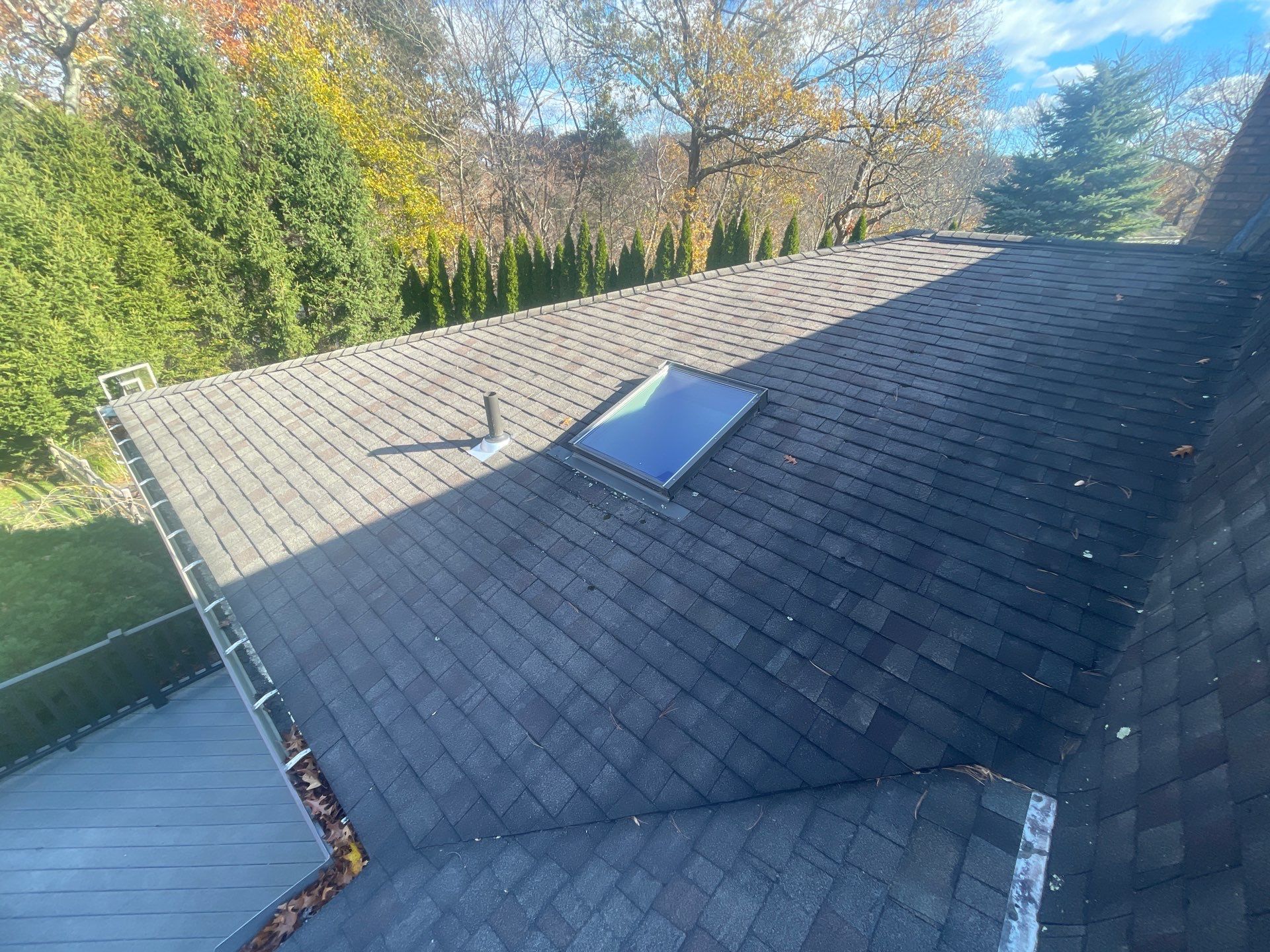 Residential Roofing Installation using Owens Corning TruDefinition Onyx Black by A Plus Exterior