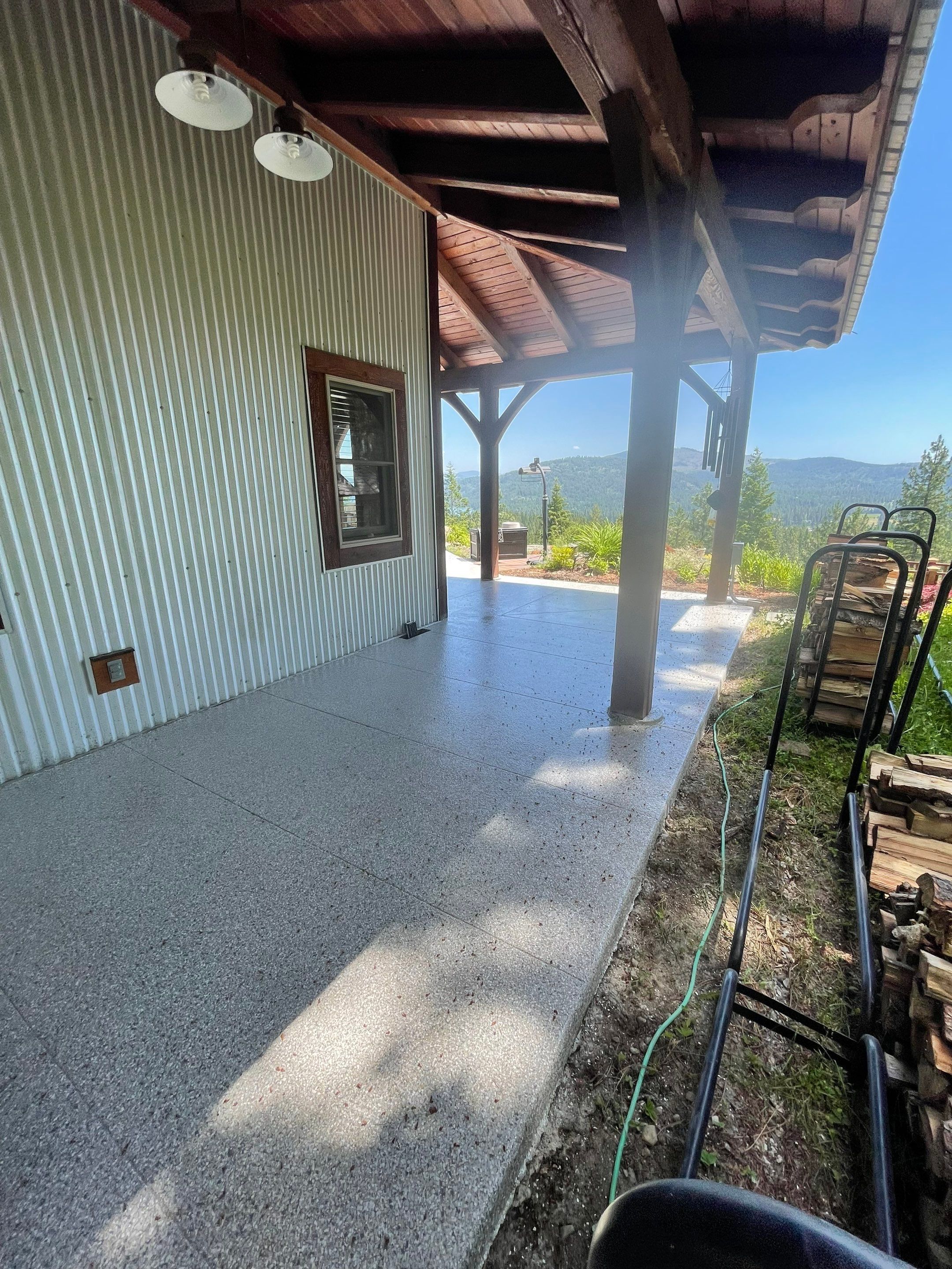 Patio Transformation using Mt Everest by Croc Coatings, LLC