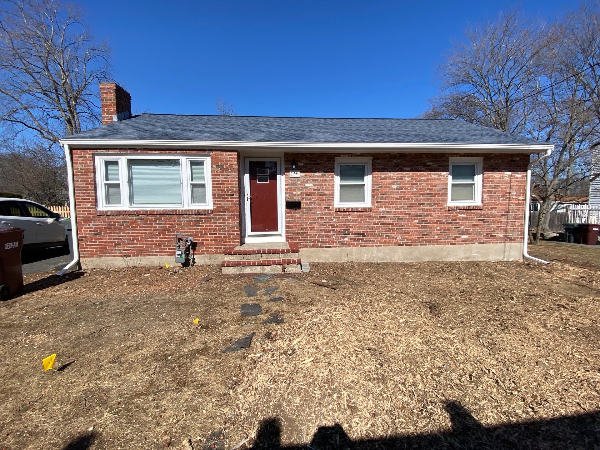 Gutter Installation using 5" K-Style Aluminum Gutter in Dedham, MA by Gutter Pro Enterprises