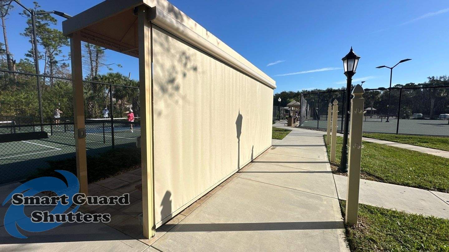 Retractable Sun & Bug Screen  by Smart Guard Shutters