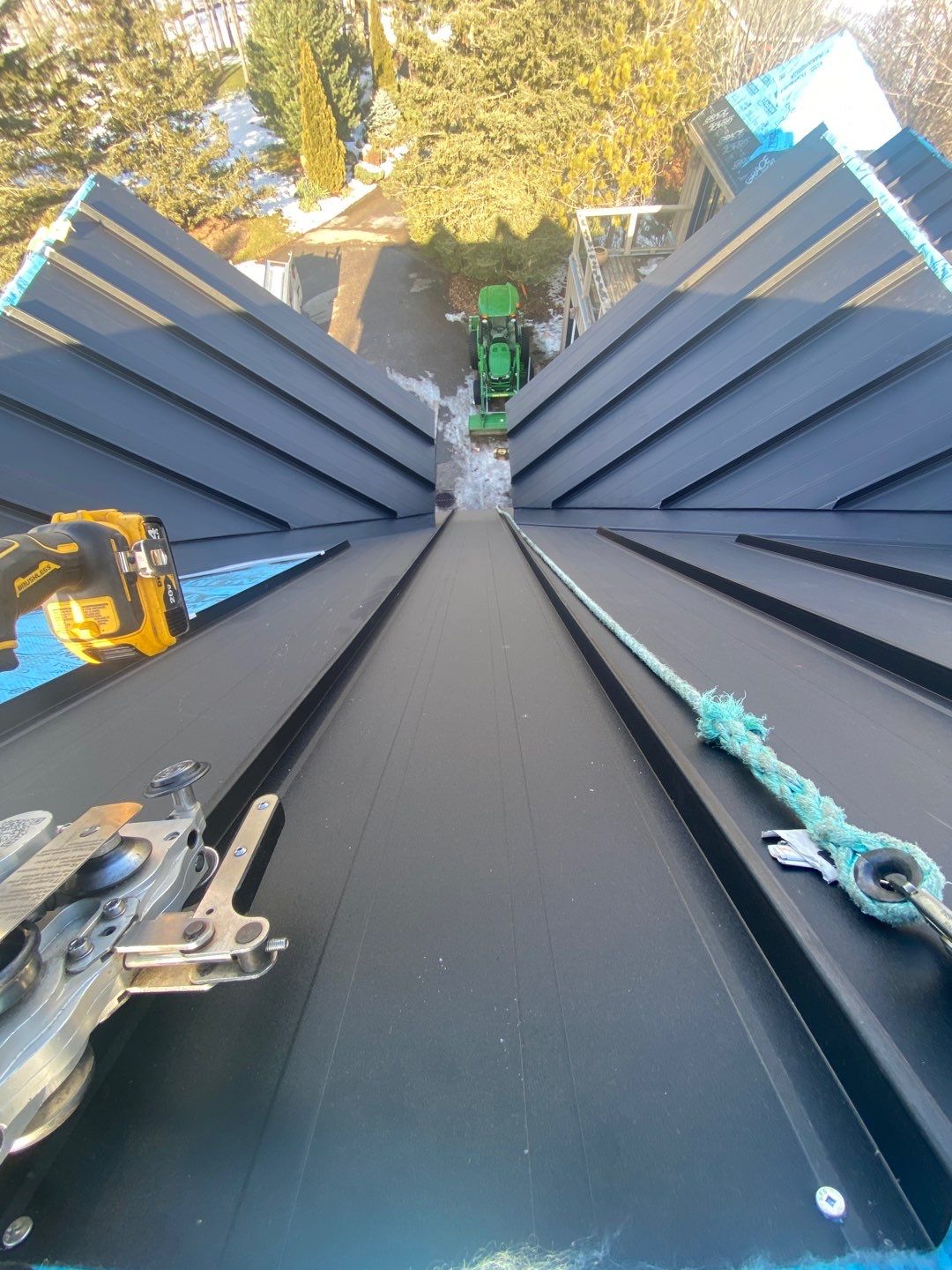 Residential Roofing Installation using 24 Ga Standing Seam Metal by Jay Carter Roofing & Sheet Metal