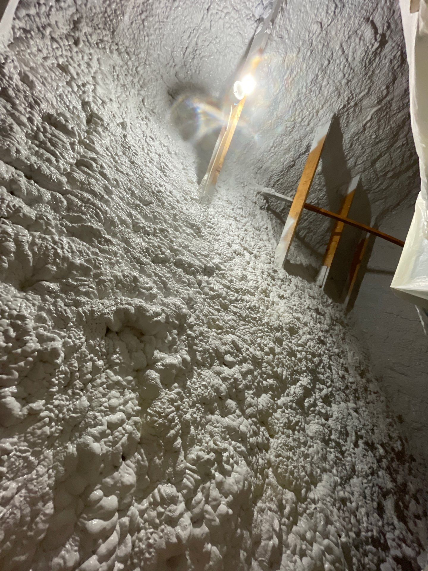 Attic Insulation using open cell spray foam by NYS Foam & Energy