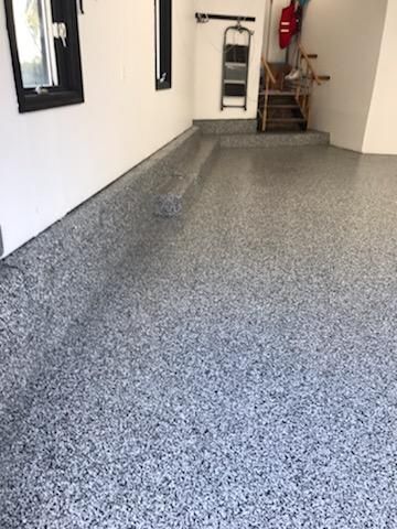 Garage Floor Coating using Penntek in Domino by Spectrum Painting, LLC