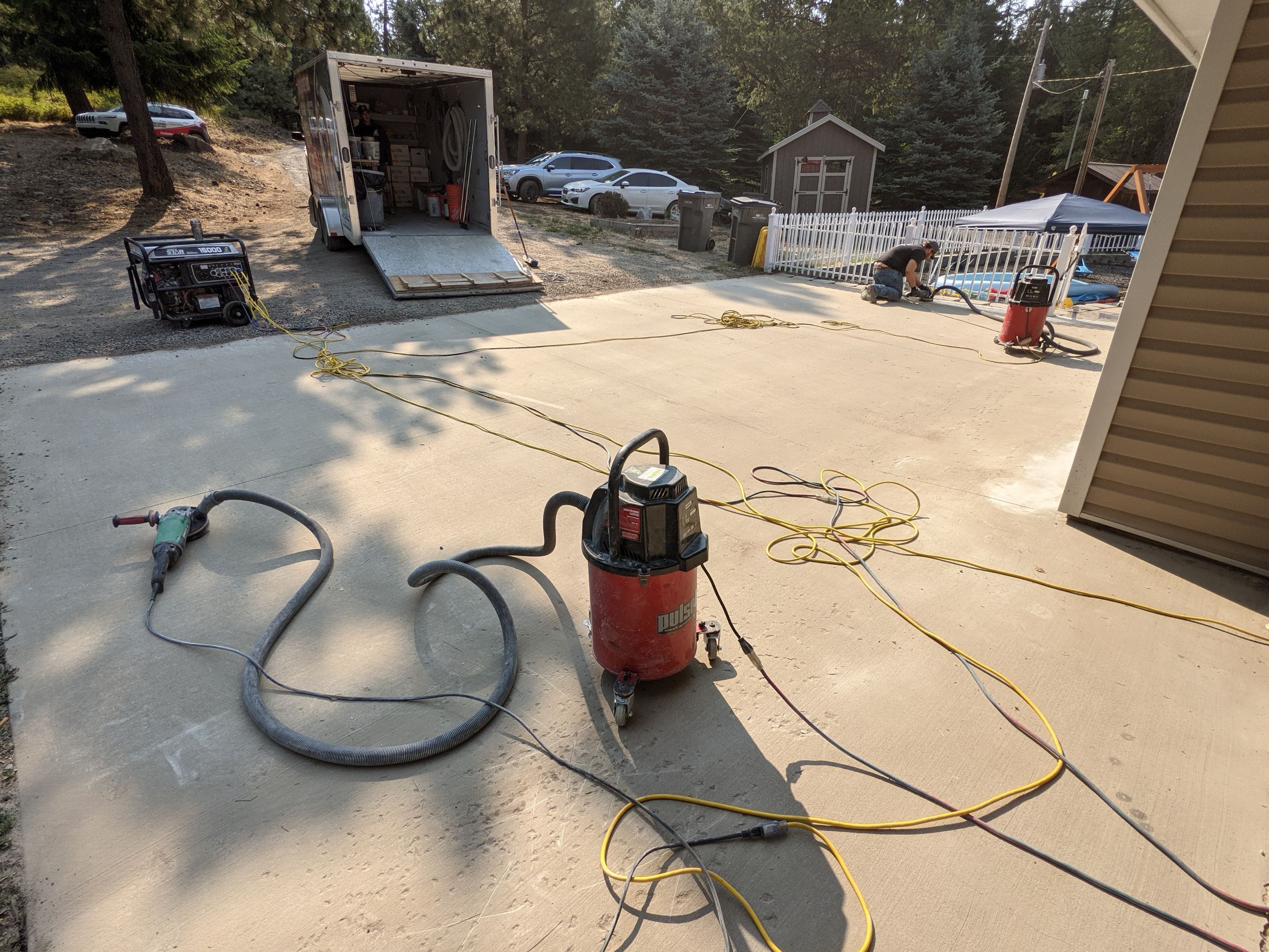 Basement/Garage/Driveway/Entry using Mt Everest & Pebble Beach by Croc Coatings, LLC
