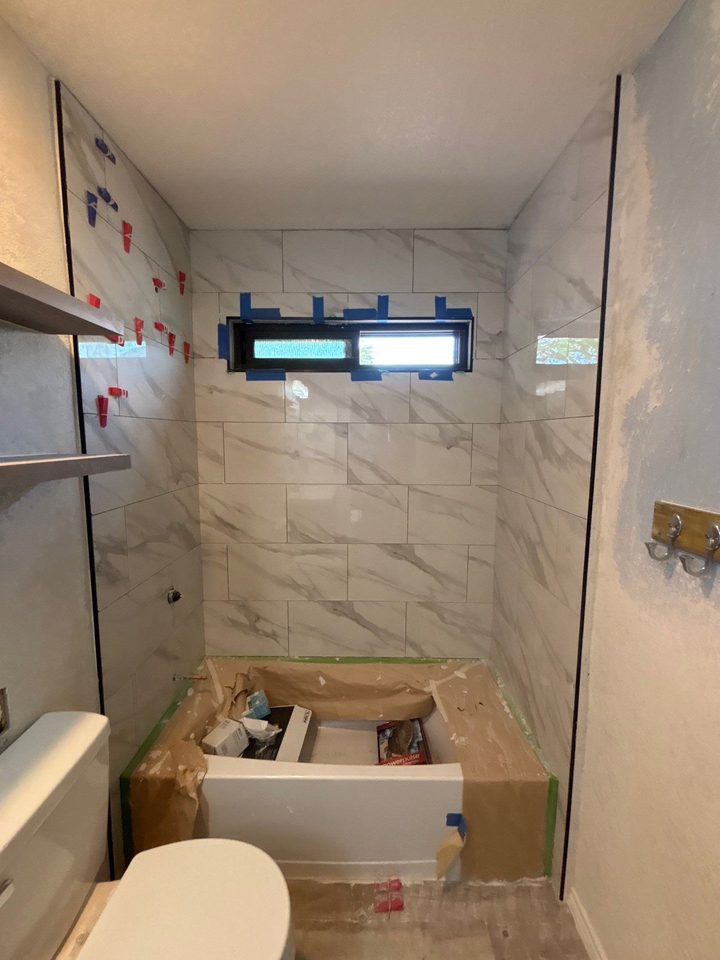 Bathroom Remodel with New Shower and Vanity by SC Remodeling