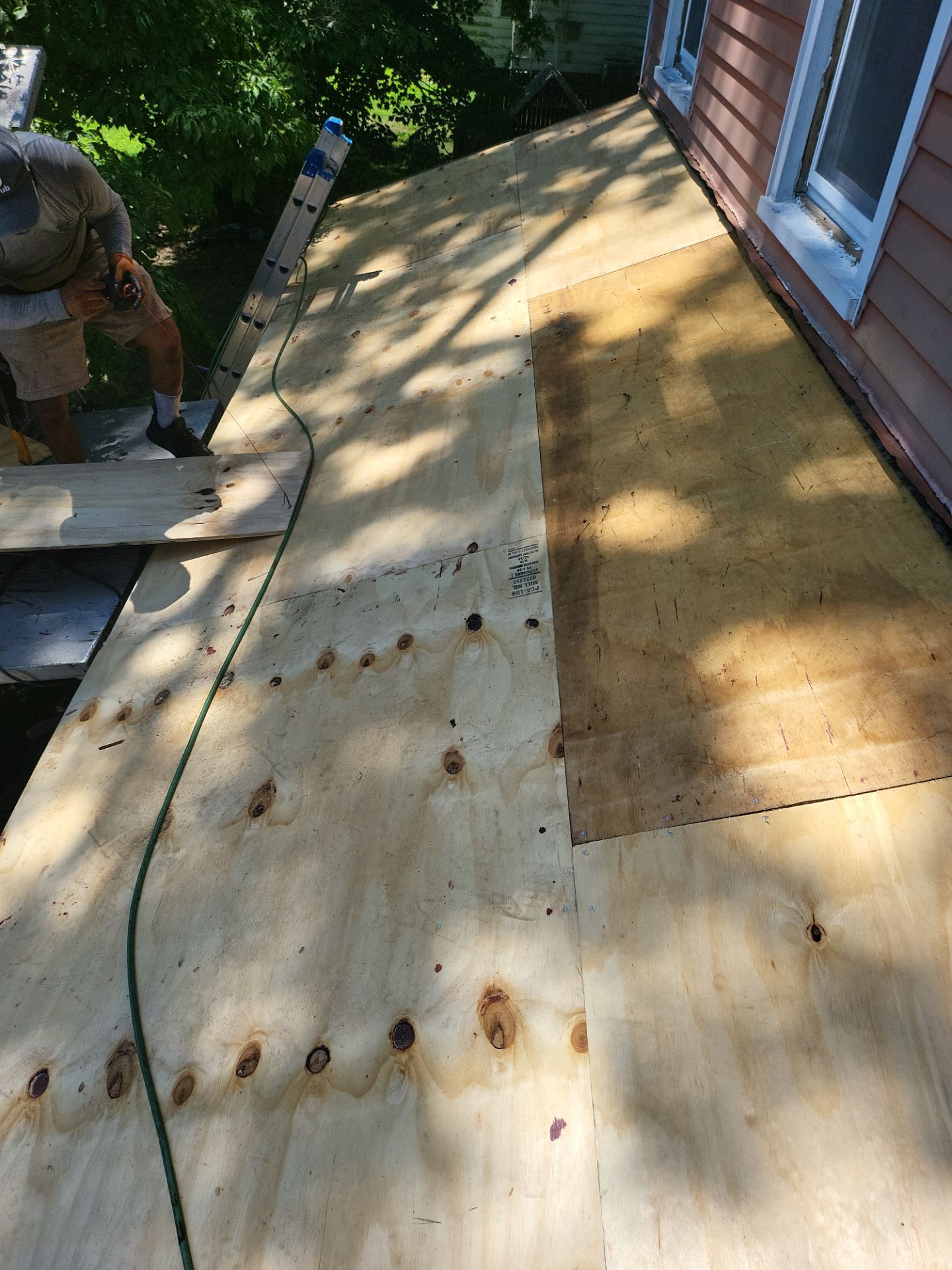 Residential Roofing Installation using Owens Corning Duration Sand Castle by A Plus Exterior