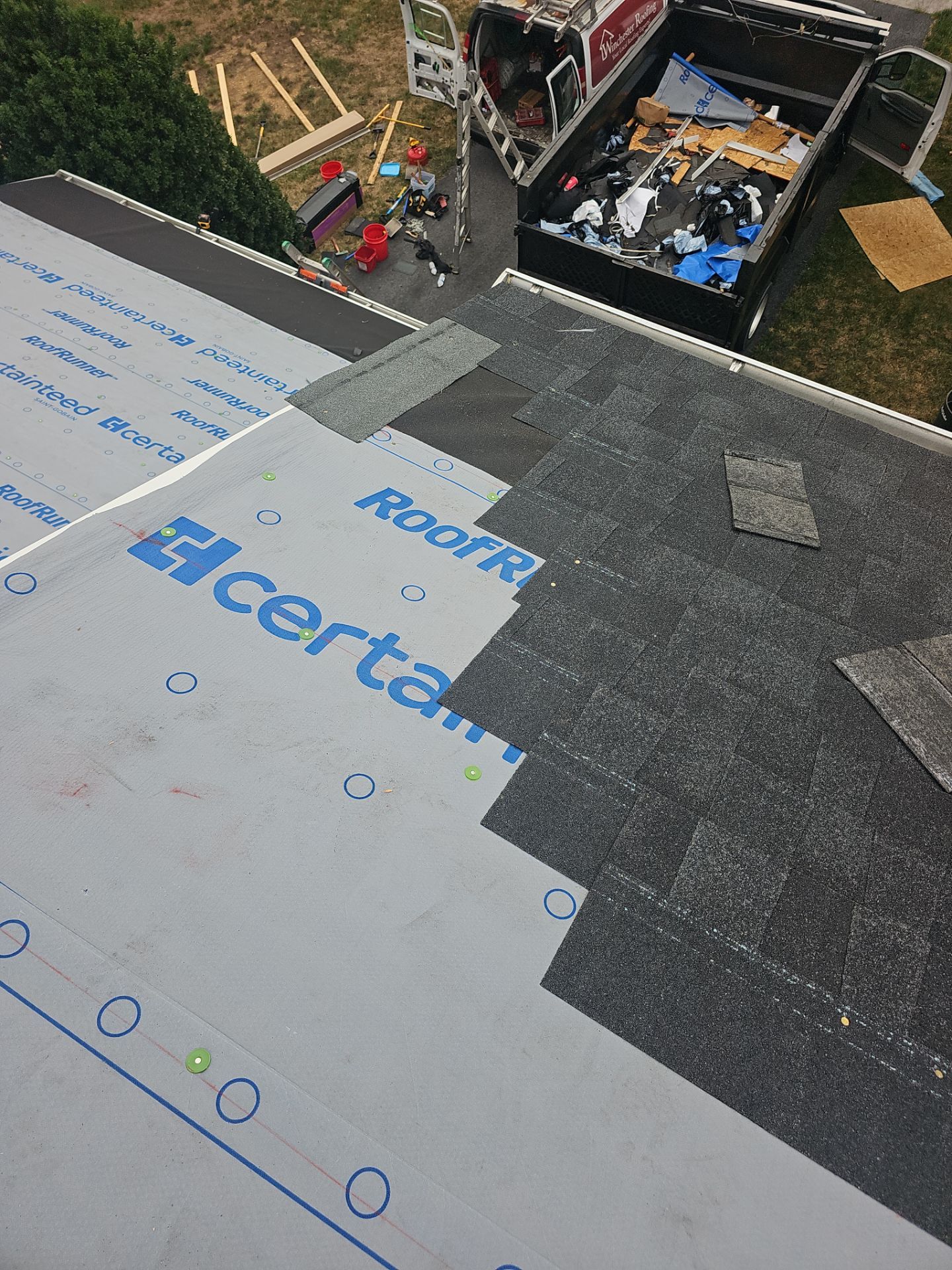 Roof Replacement - Charcoal Black by Winchester Roofing