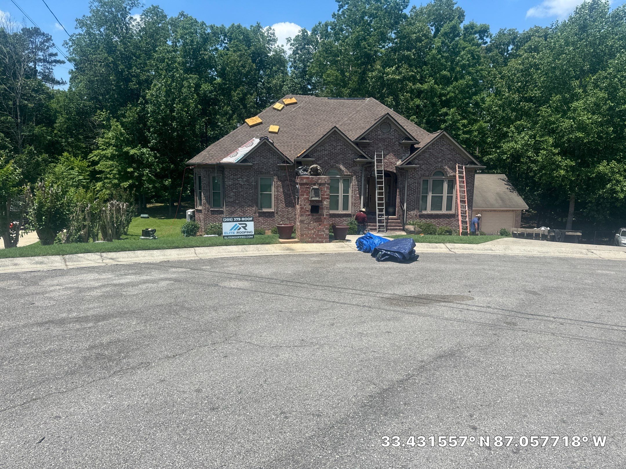 Residential Roof Replacement using GAF HDZ - Barkwood by Elite Roofing LLC