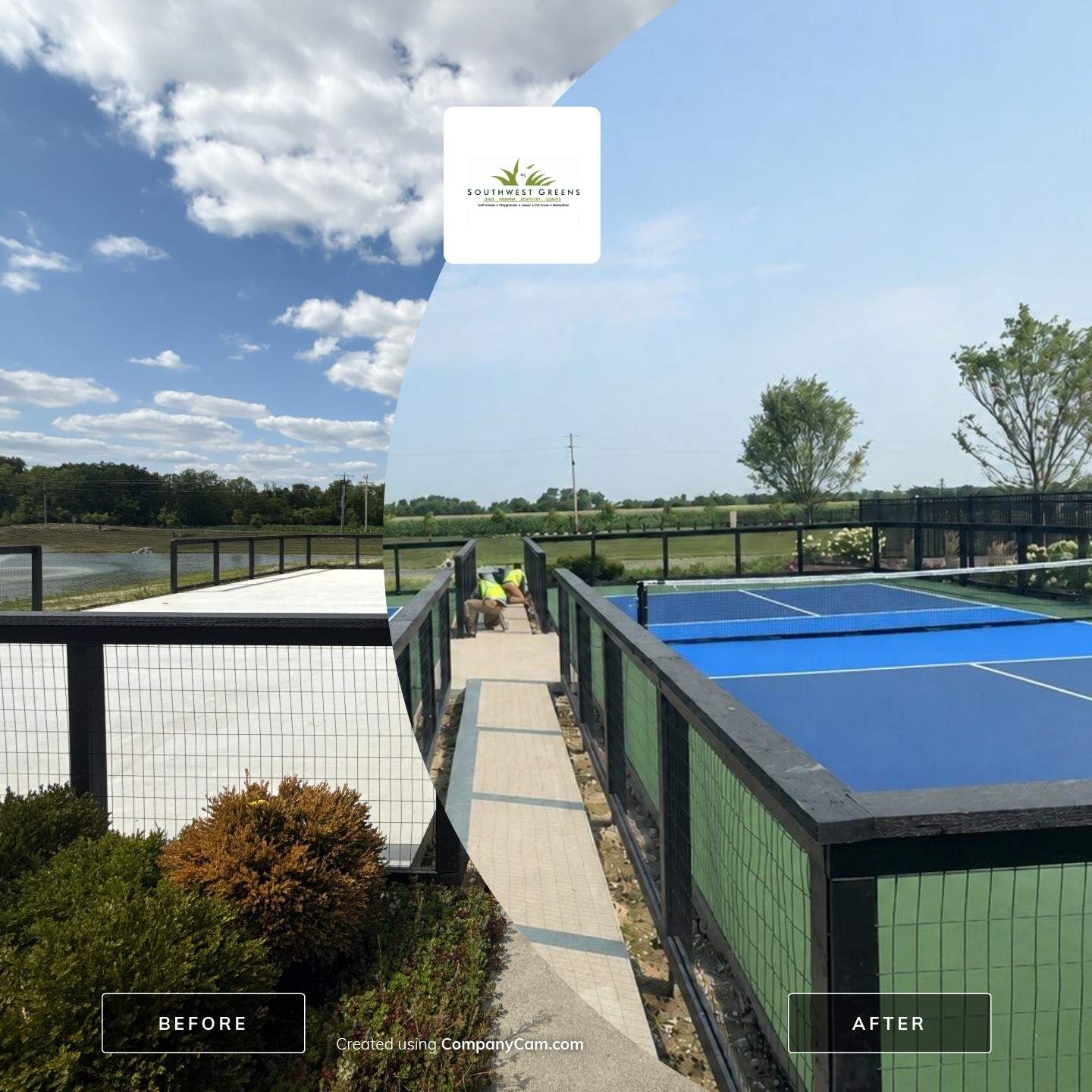 New Community Premium Pickleball Courts McCordsville by Southwest Greens Midwest