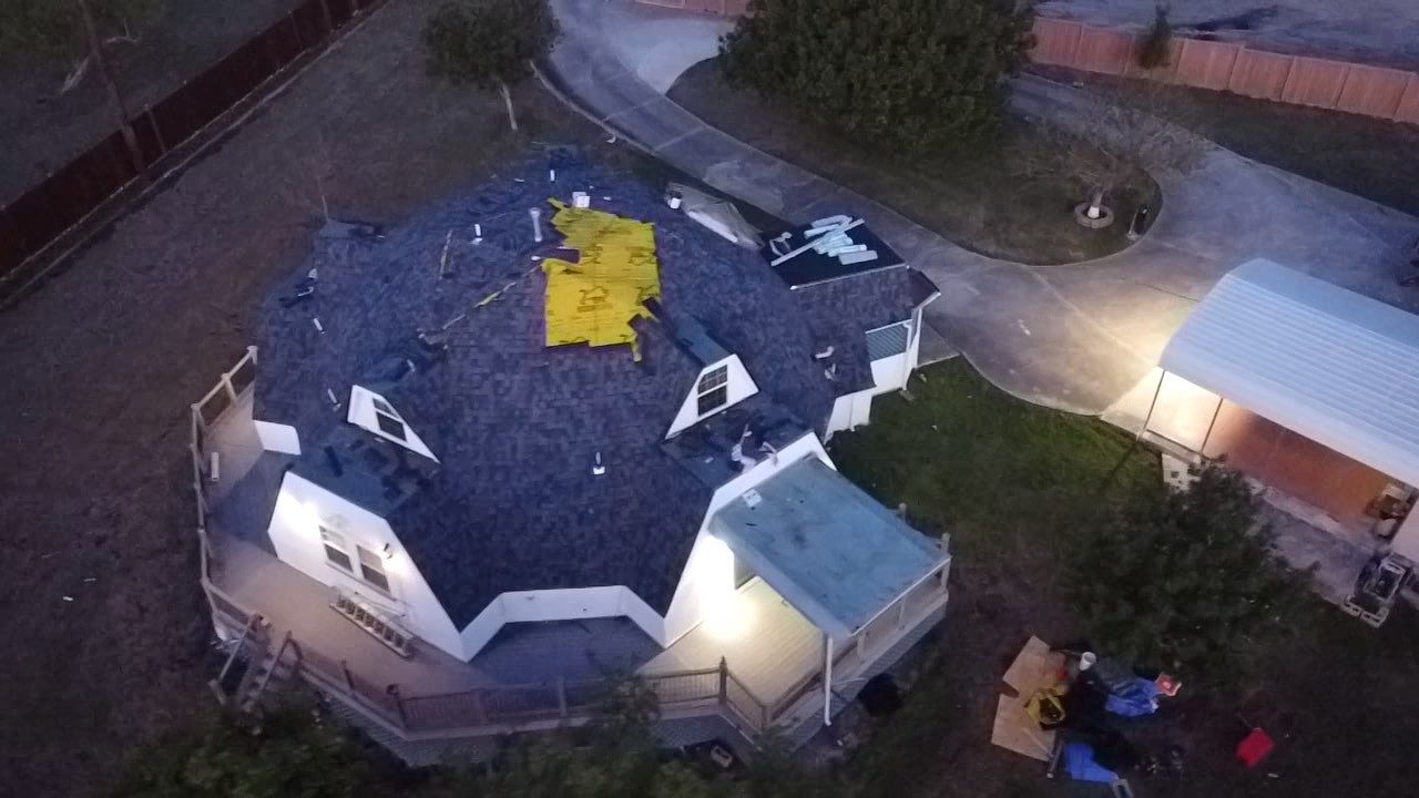 Project in Converse by Bison Roofing  