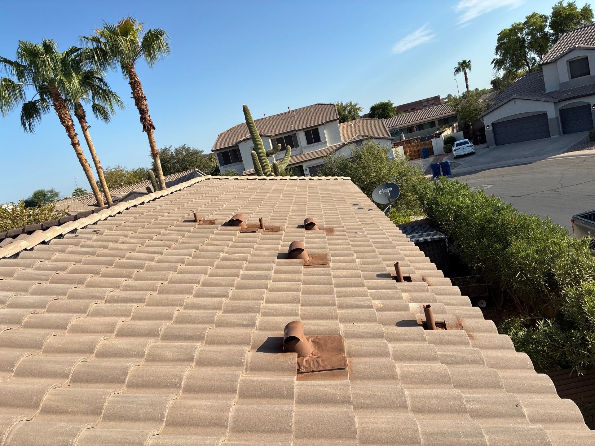 Tile Reset using Concrete Tiles in Chandler AZ by Weather-Tite Roofing