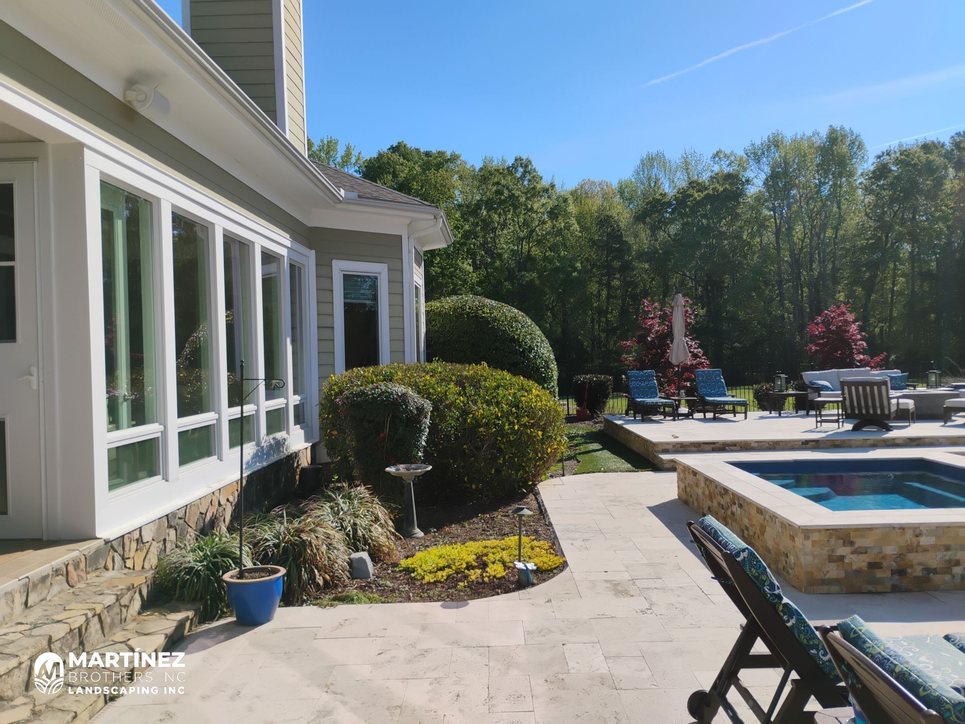Trimming and landscaping in Hillsborough by Martinez Brother’s Nc Landscaping Inc