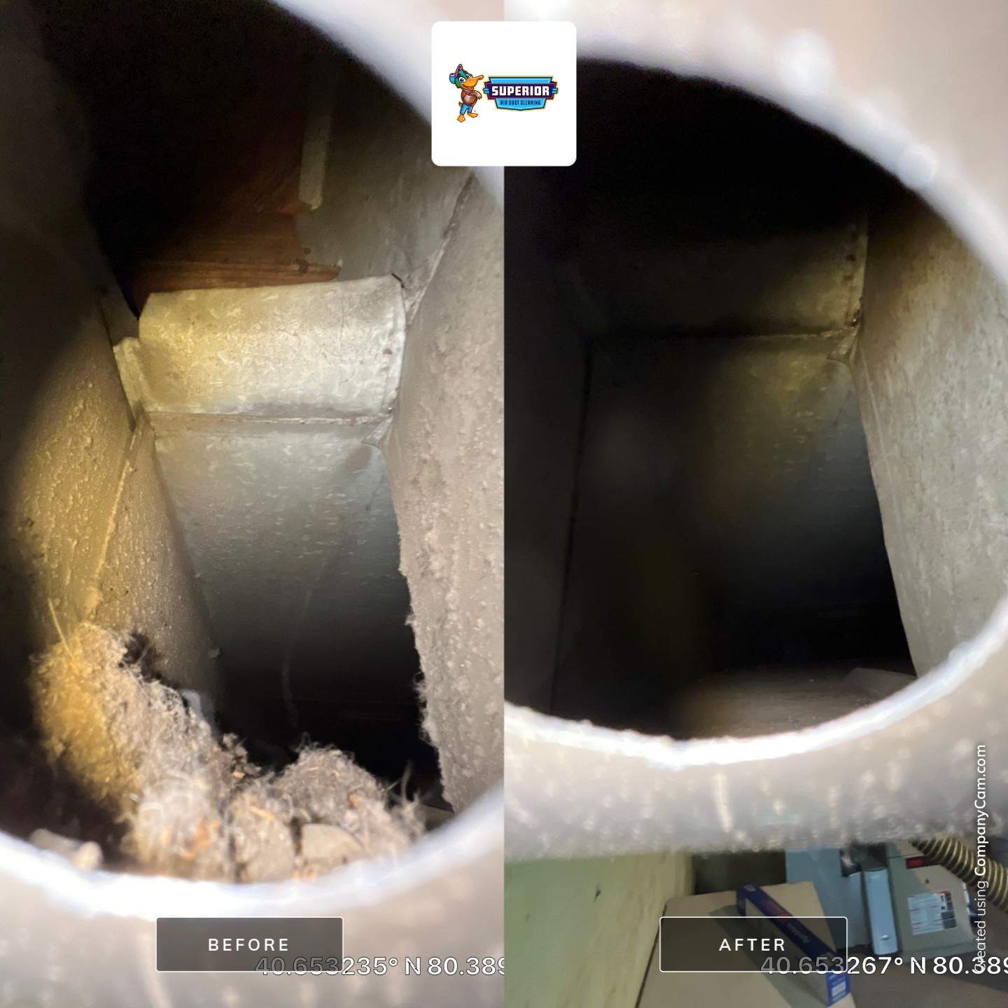Air Duct Cleaning With a Vacuum Truck in Midland, PA by Superior Air Duct Cleaning