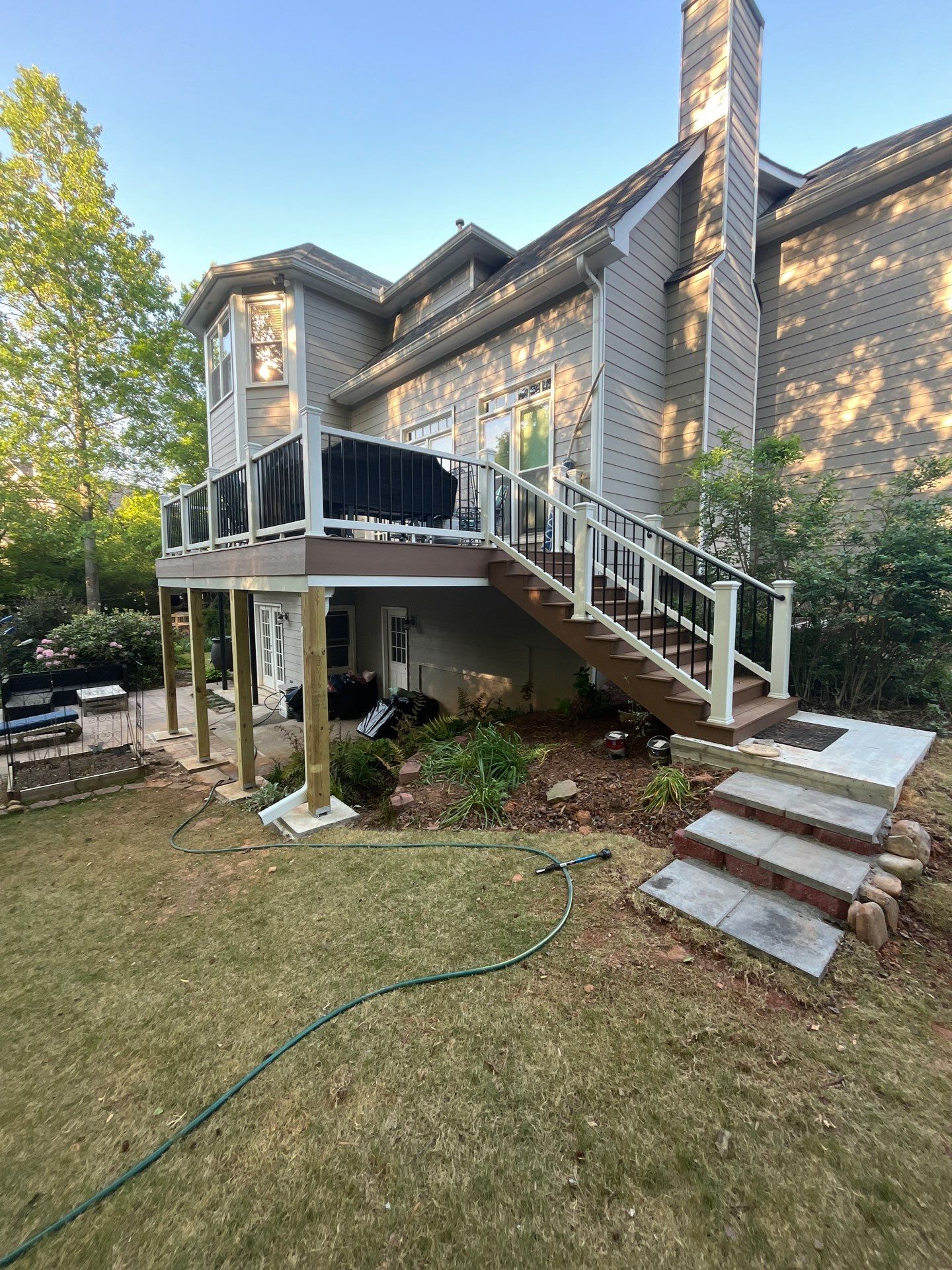 Trex Deck Build and Under Deck Install in Peachtree Corners, GA by Nelson Exteriors 