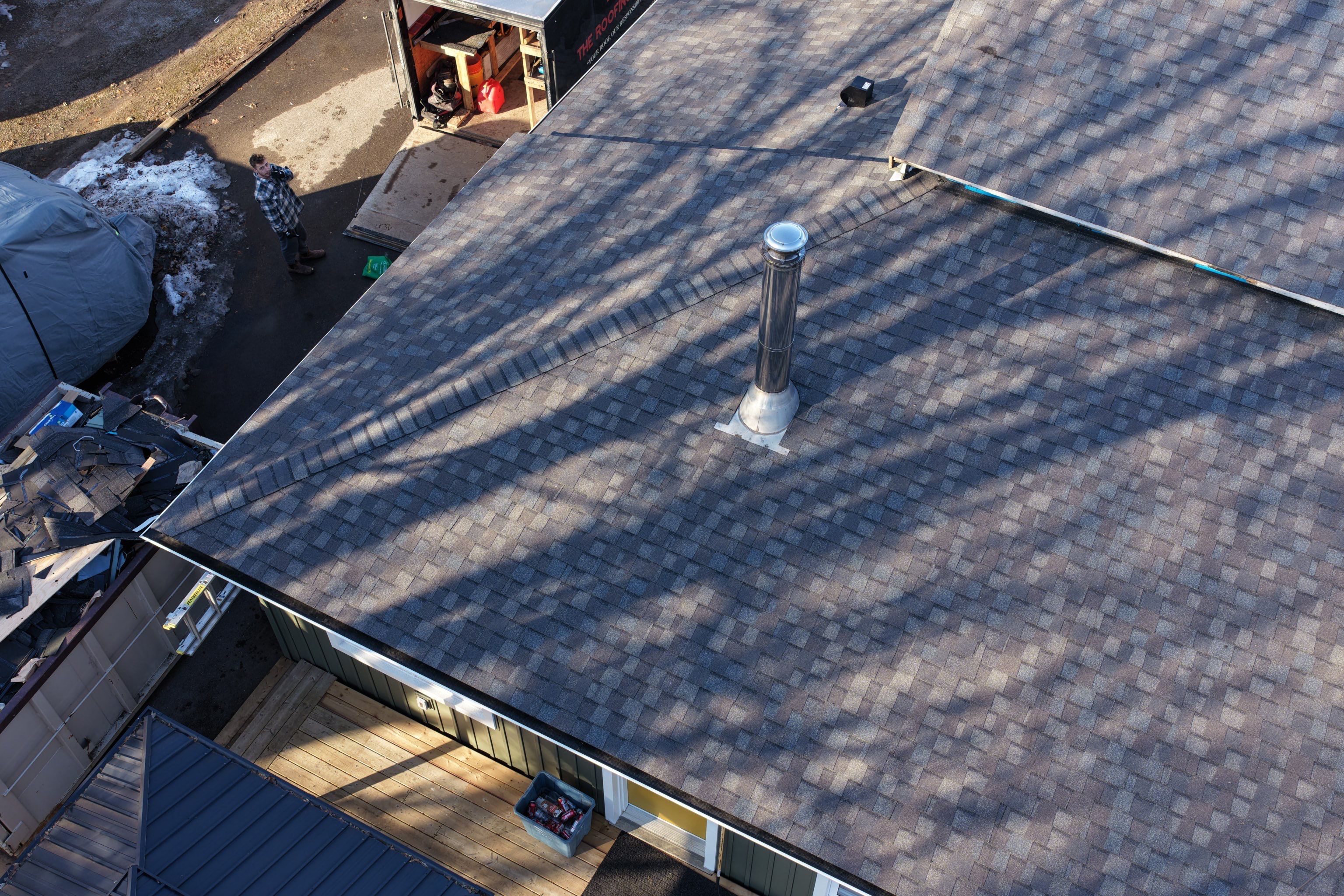 Project in Hamilton by The Roofing Crew