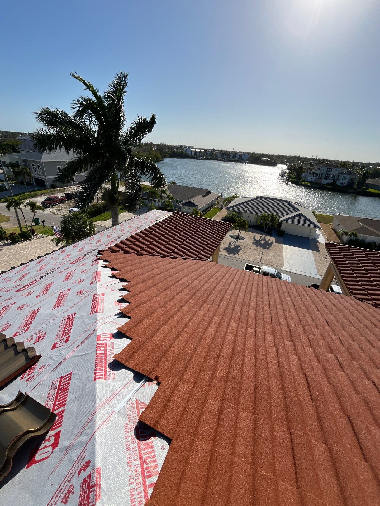 Decra Stone-Coated Metal Roof Installation for Bonita Springs Estate by cordova home services