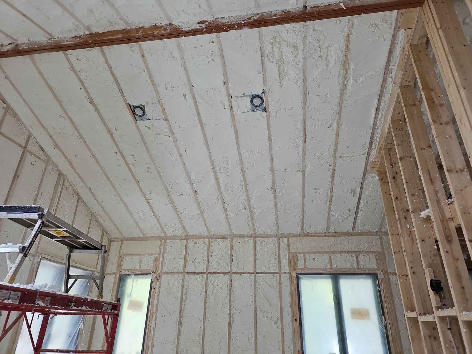 Spray Foam Insulation using open cell spray foam by NYS Foam & Energy
