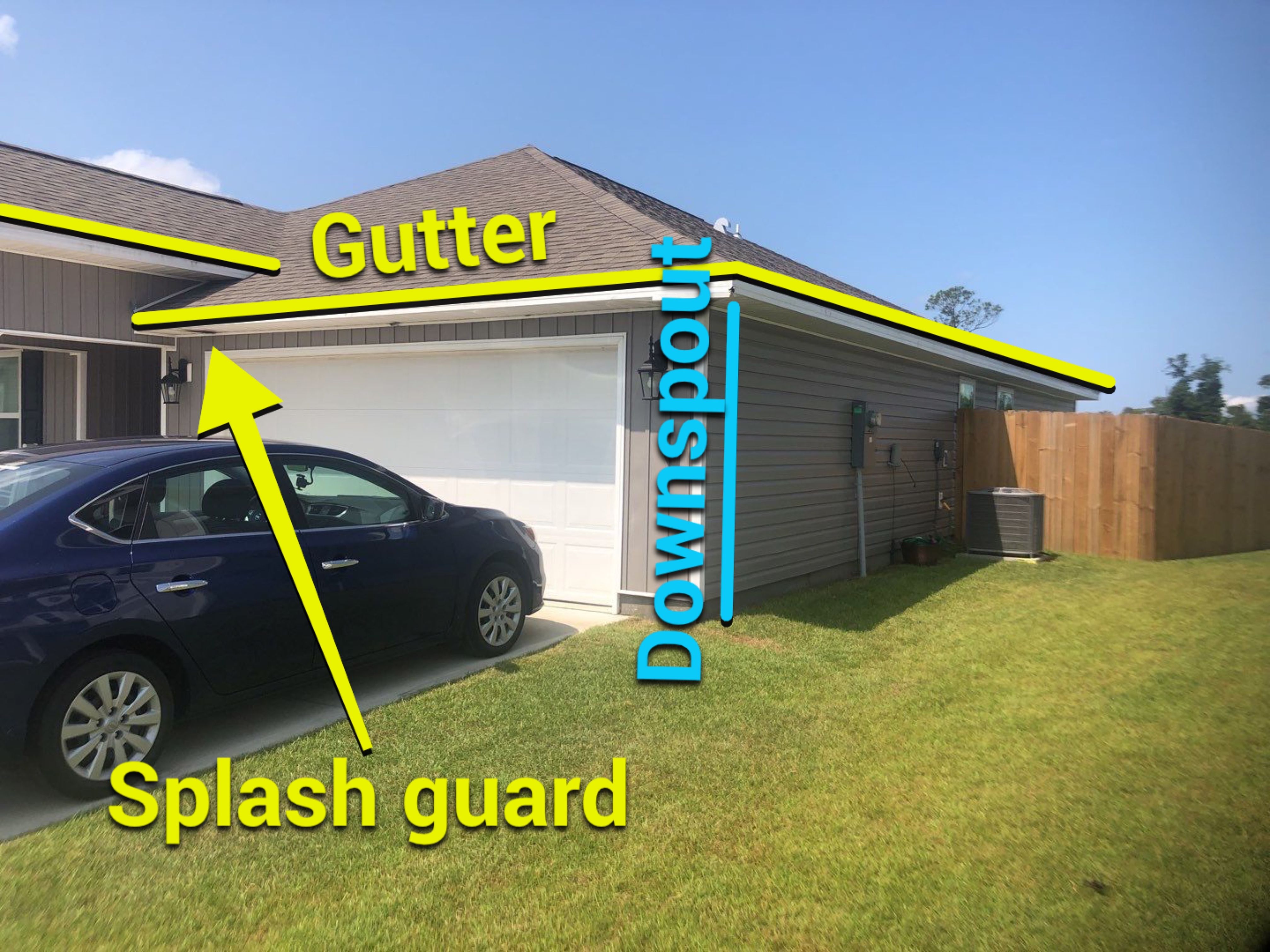 Gutter Installation using K-Style Seamless Gutters and Soffit and Fascia Replacement by Gutter Professors