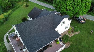 Residential Roofing Installation using Timberline HDZ Shingles - Charcoal