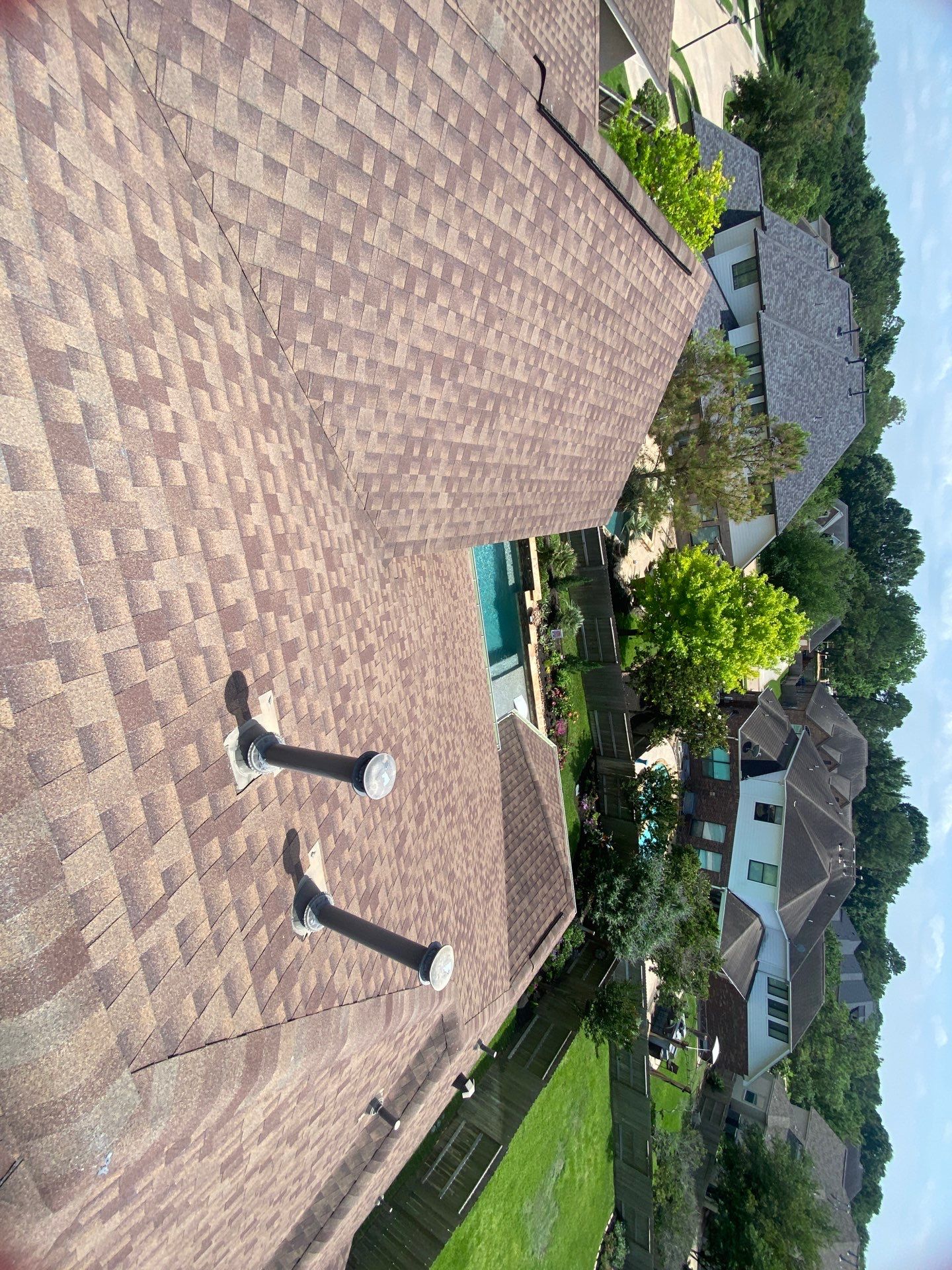 Hail Damage using Owen's Corning Duration (Lifetime) Shingles by Roof Repair Company
