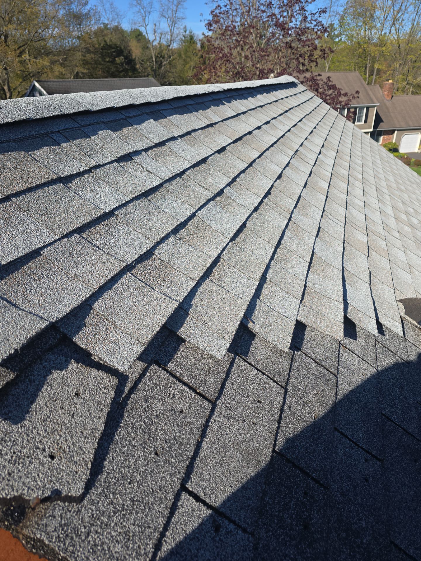Architectural Shingle Roof Replacement and Chimney Flashing in Cheshire, CT by A Plus Exterior