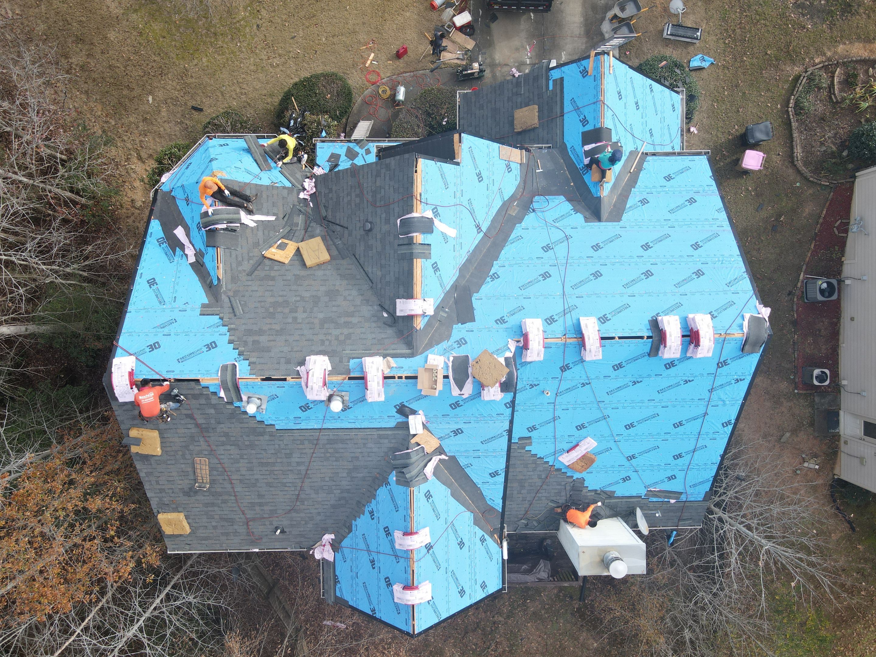 Residential Roofing Installation using Owens Corning by Inspector Roofing and Restoration