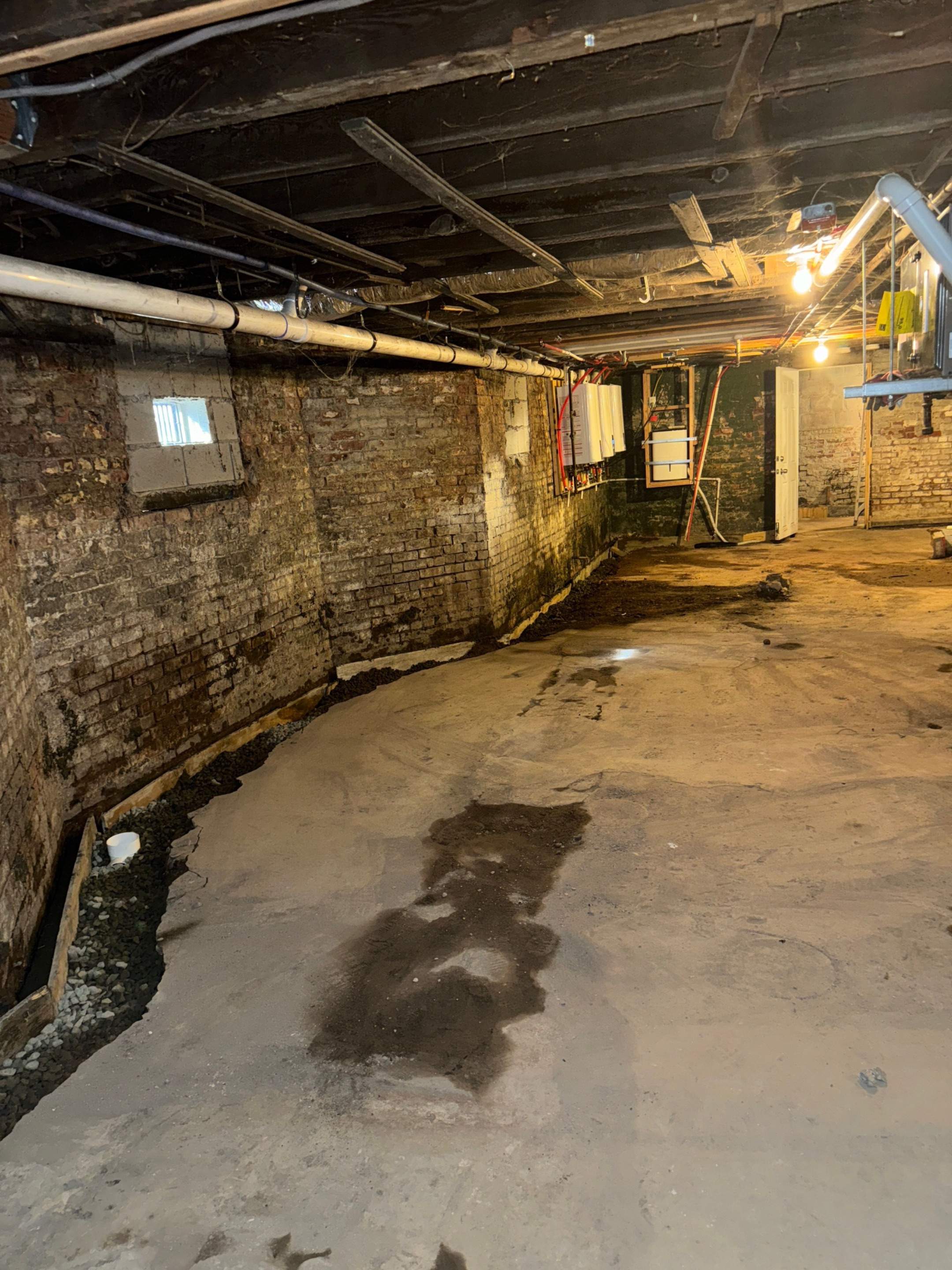 Interior French Drain & Wall Vapor Barrier in Newark, NJ  by Pure Service Pro, LLC 