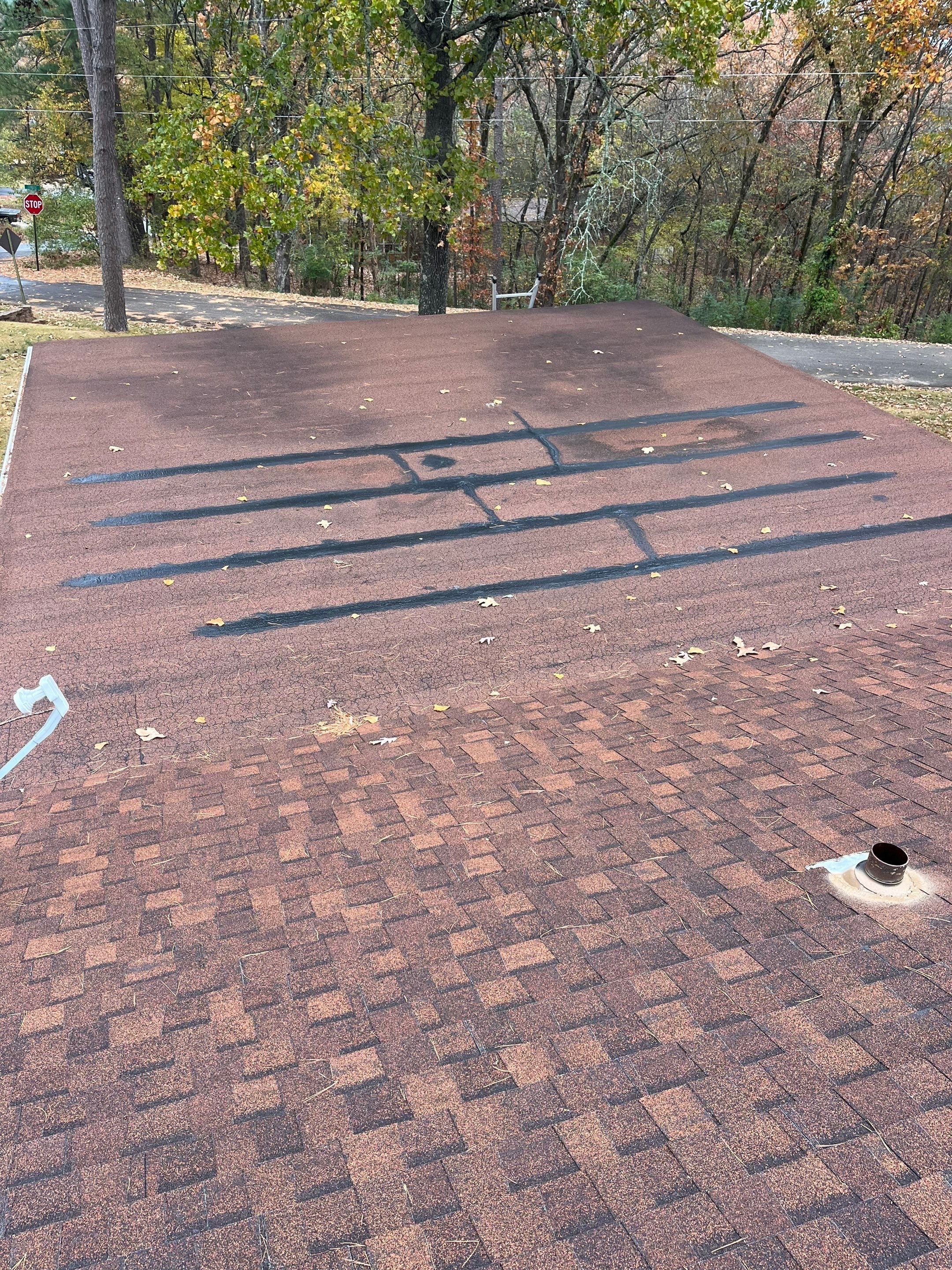 Residential Roof Replacement With GAF Architectural Shingles in Hot Springs by Temple Roofing and Exteriors