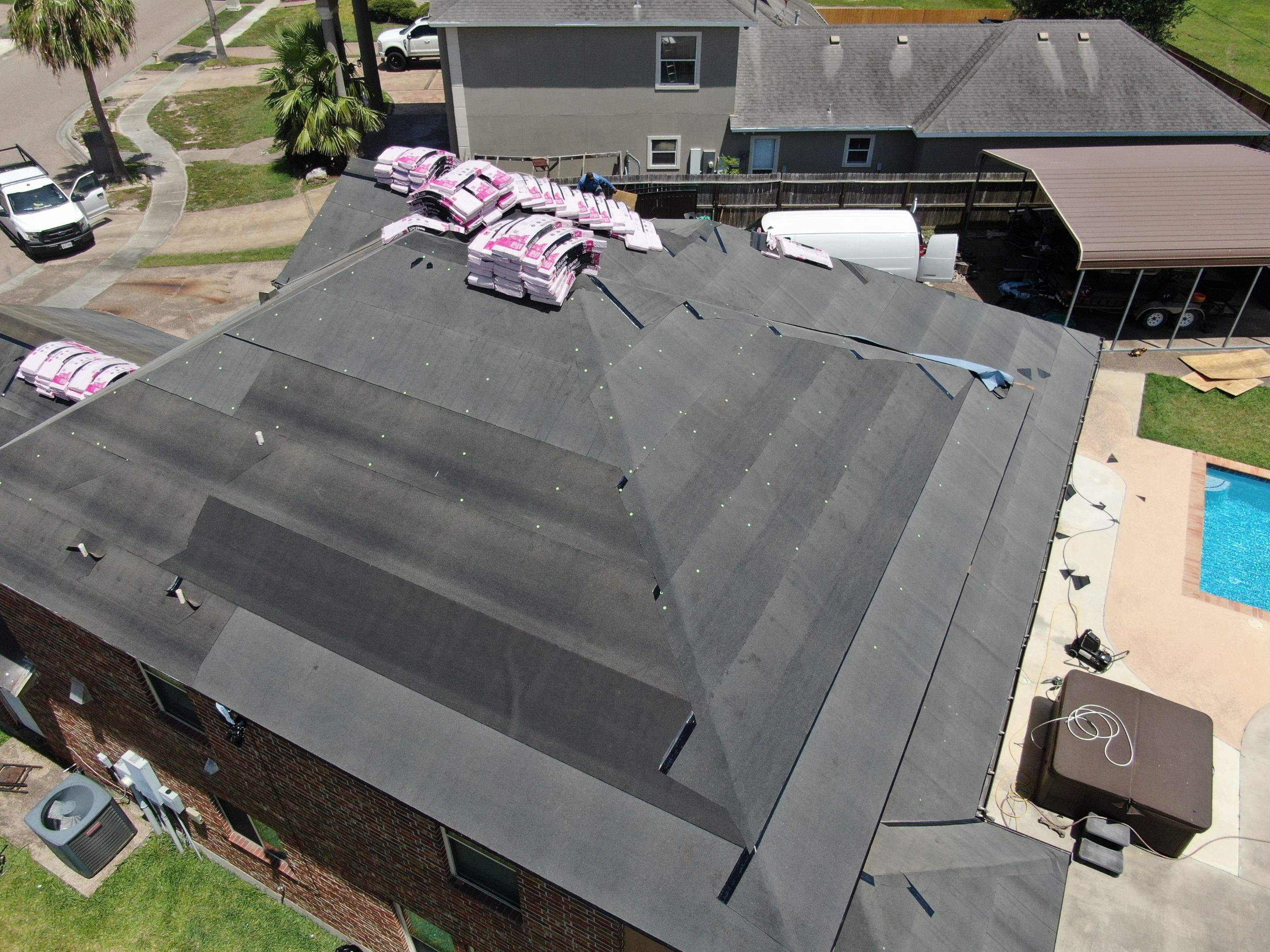 Flashing Stucco above the Roof by Bayfront Roofing and Construction