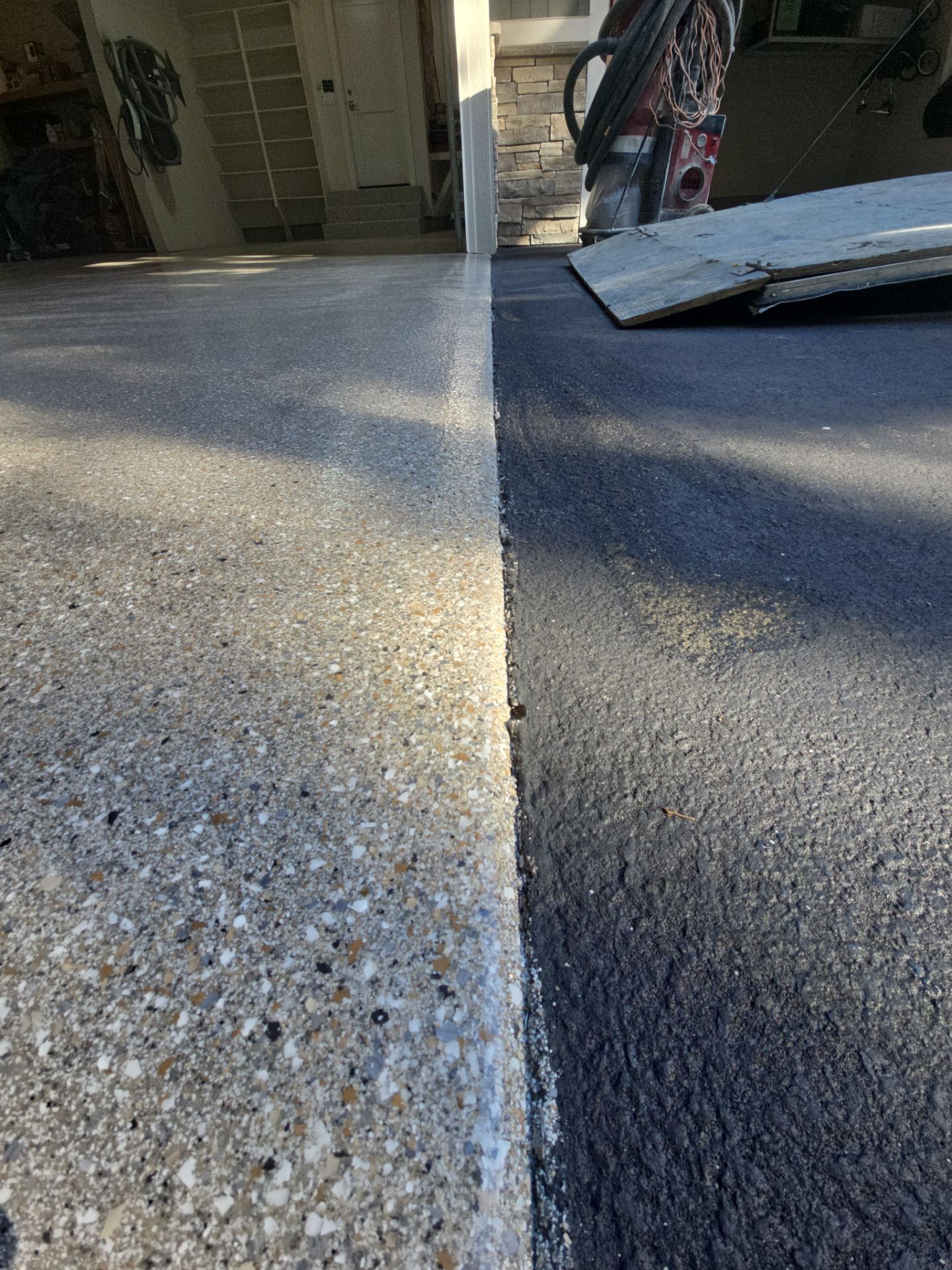 Detached Garage Floor Transformation With Penntek Polyaspartic Coating In Hayden by Croc Coatings, LLC