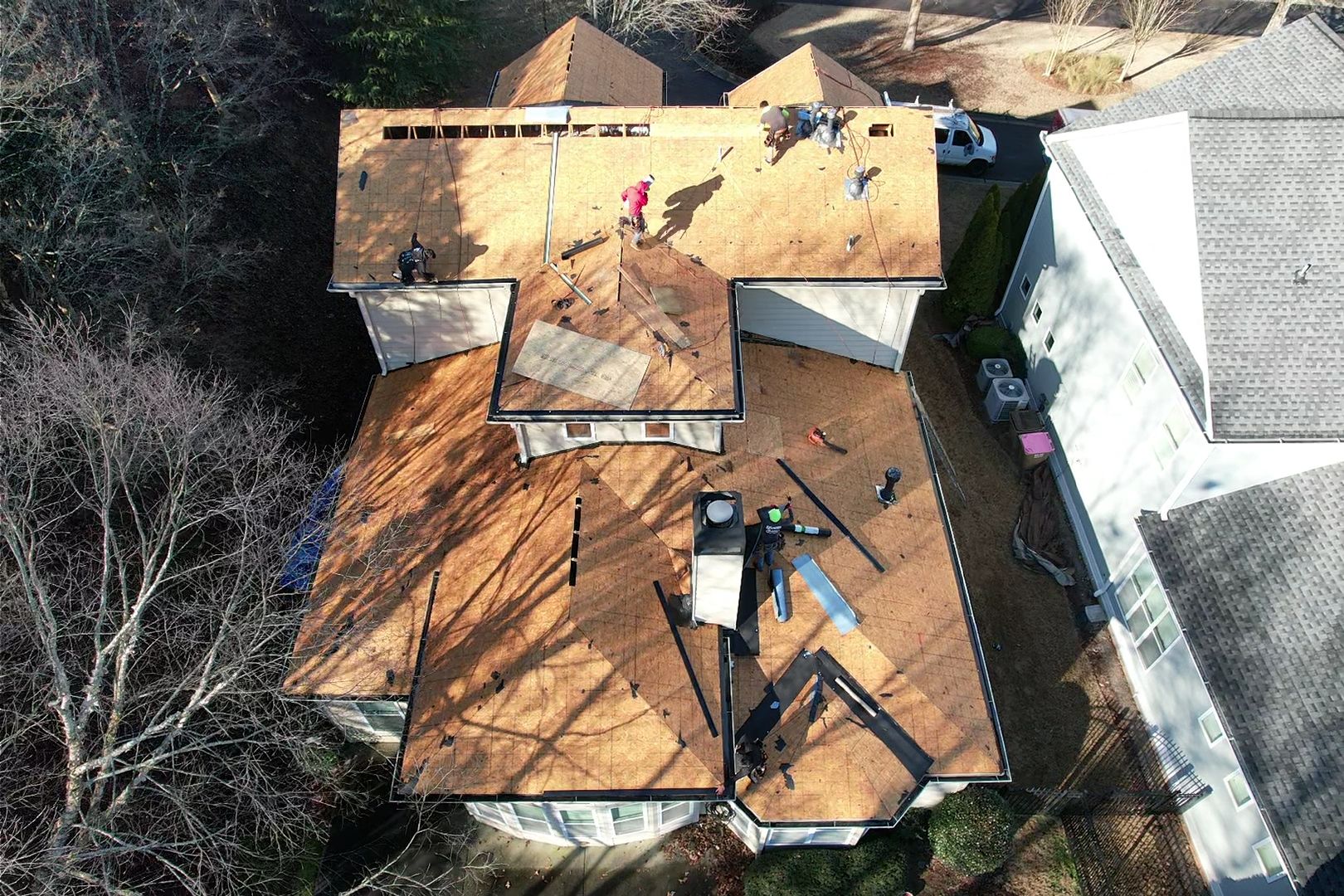 Residential Roofing Installation using Owens Corning by Inspector Roofing and Restoration