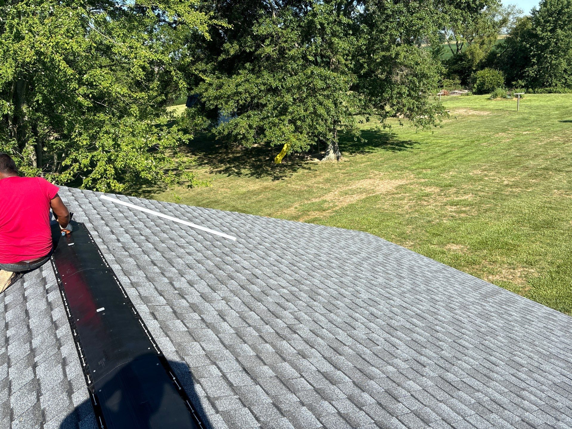 Residential Roofing Installation using Timberline UHDZ Shingles - Pewter Gray by RoofX 