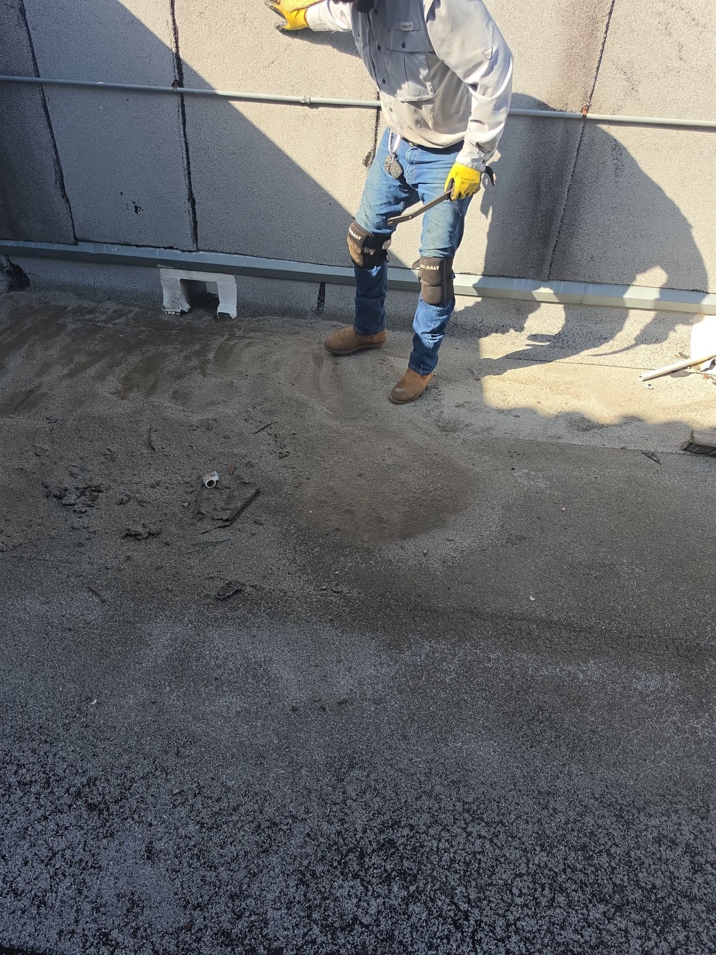 Modified Bitumen repairs.. a couple thousand dollars can save TENS of thousands and greatly prolong the life of your roof. by REPS Austin Area Roofer