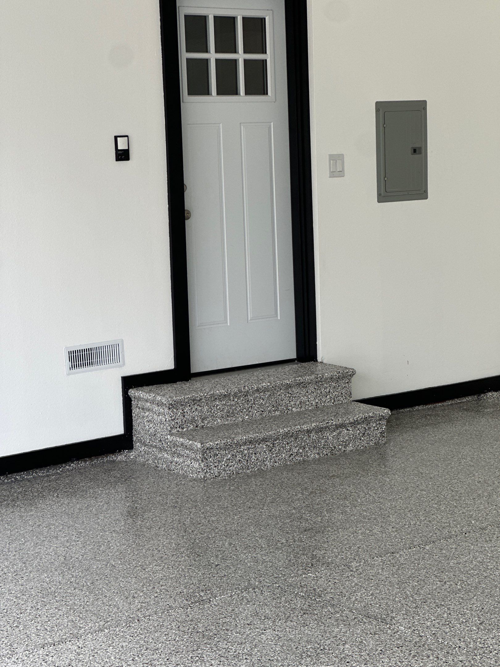 New Indianola Garage Floor Prepped for Winter! by Revival Concrete Coatings