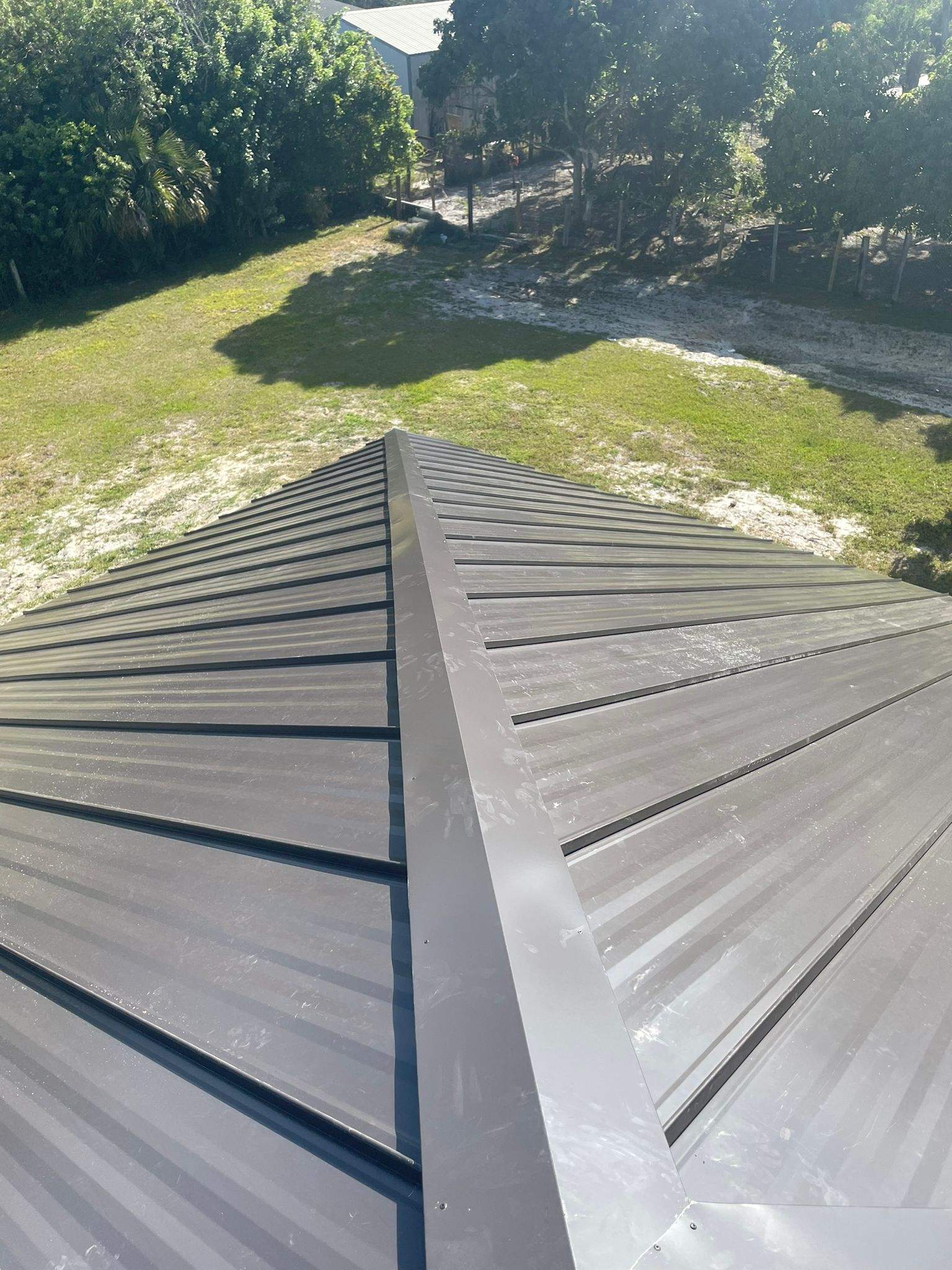 24ga 1" Nail-Strip Dark Bronze  by Total Roofing System The Metal Roof Experts