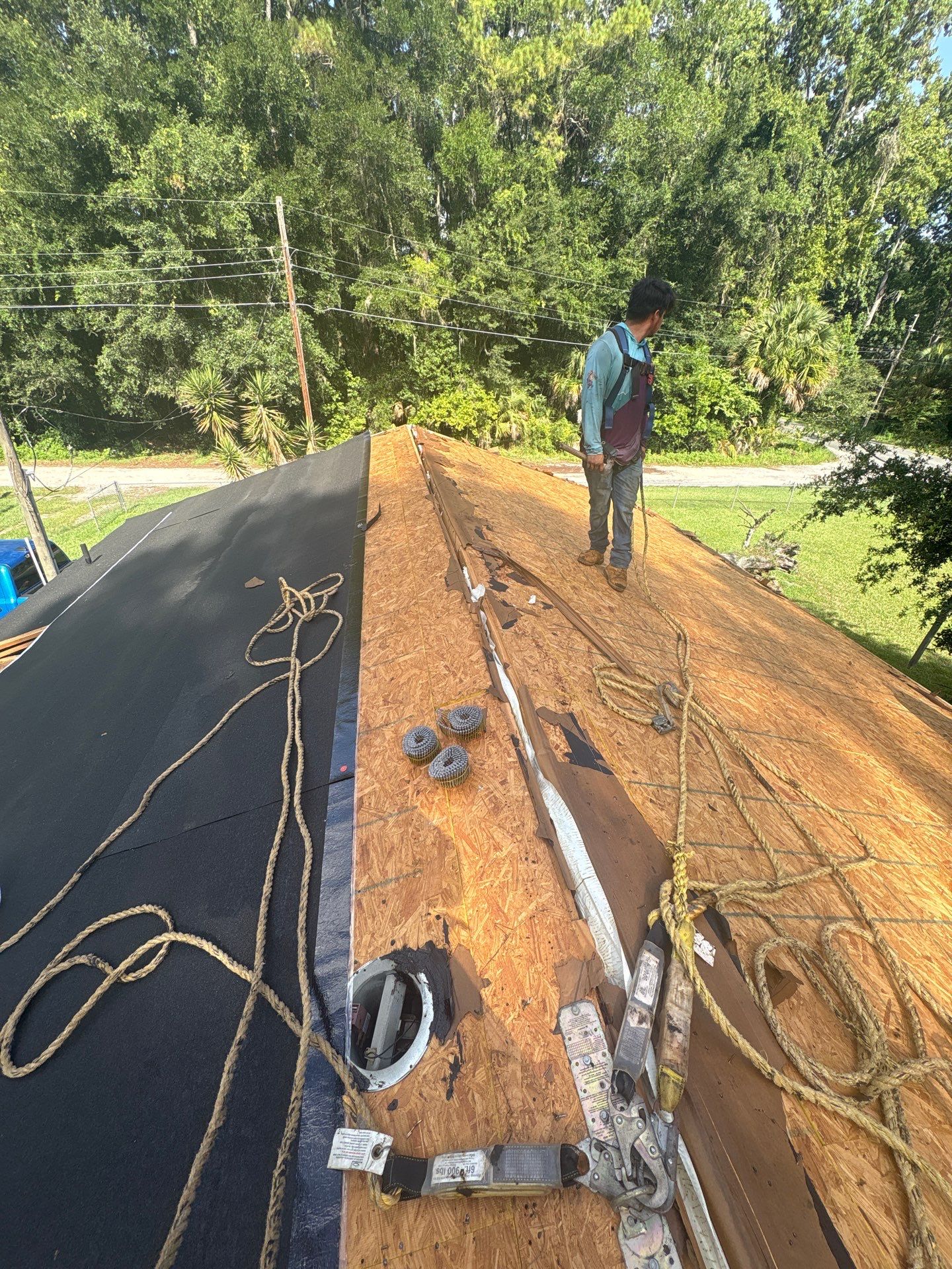 Residential Roof Replacement and Decking Repair in Ocala, Florida by Pinnacle Roofing Group