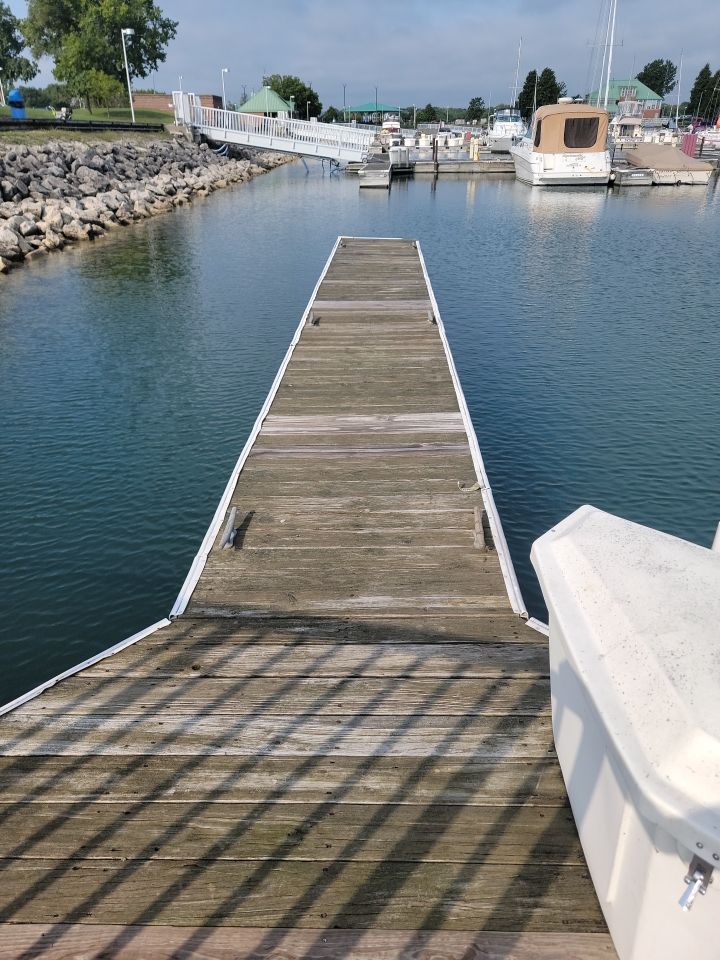 wood promenade cleaning by Northern Power Washing LLC.