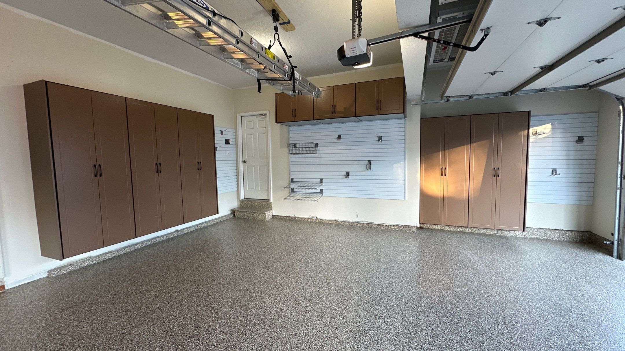 Jake P upgraded his garage with brand new cabinets and a new floor by Banner Garage