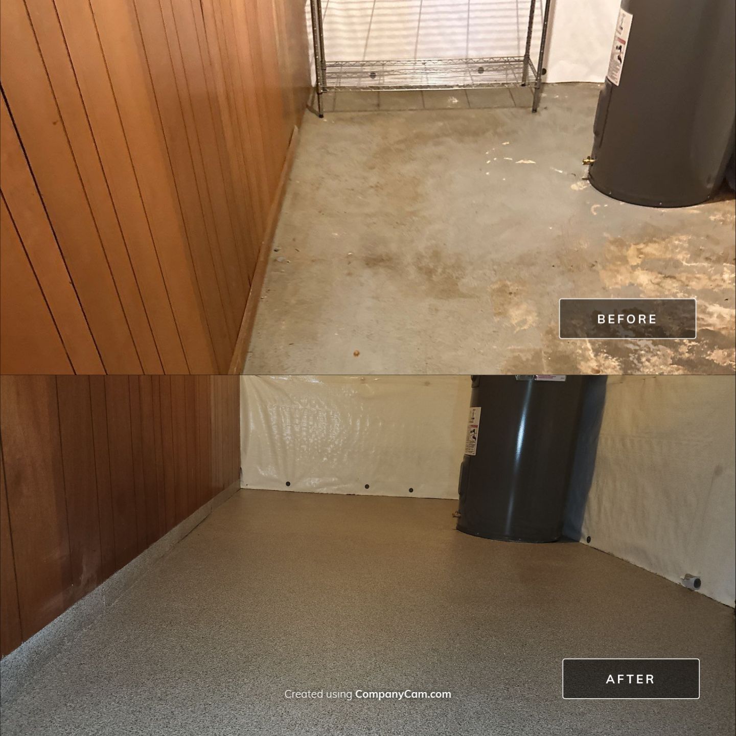Sidewalk & Garage using Dovetail by Elite Floor Solutions