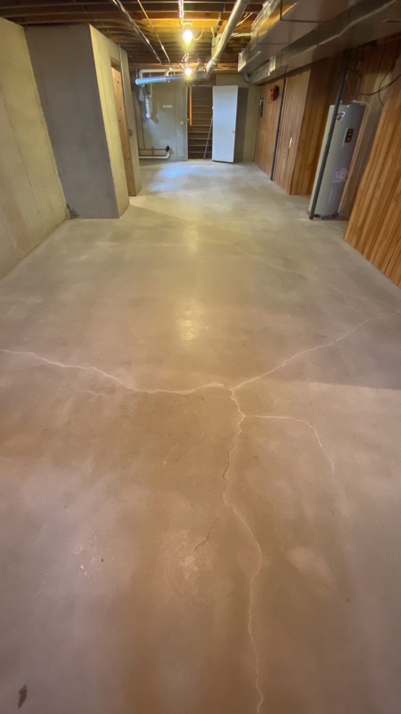 Basement Floor Color is Domino by Your1DayFloor.com