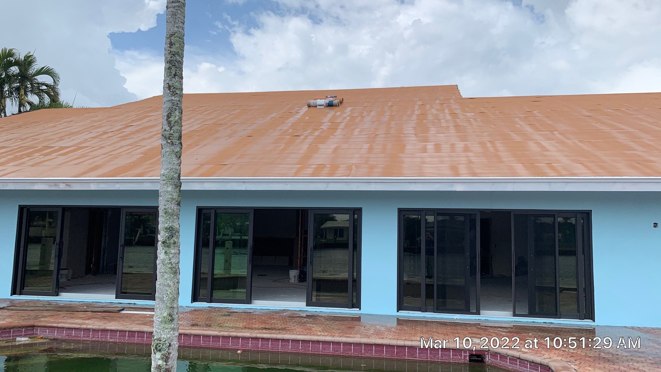 Residential Roofing Installation using 1" Nail strip metal roof by BLUES BROTHERS ROOFING
