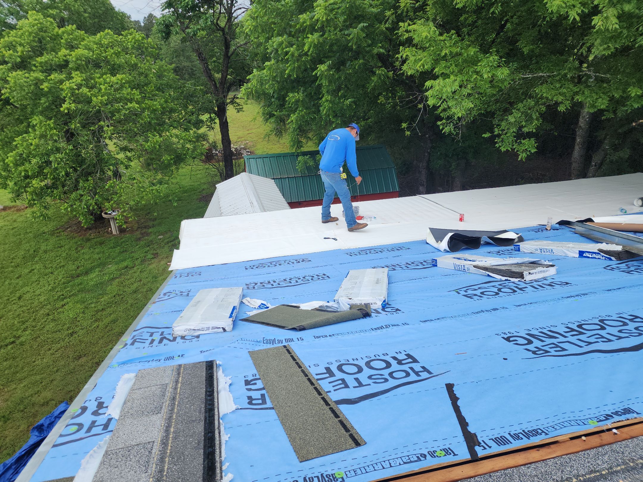 Residential Shingle Reroof using Malarkey Vista by Hostetler Roofing