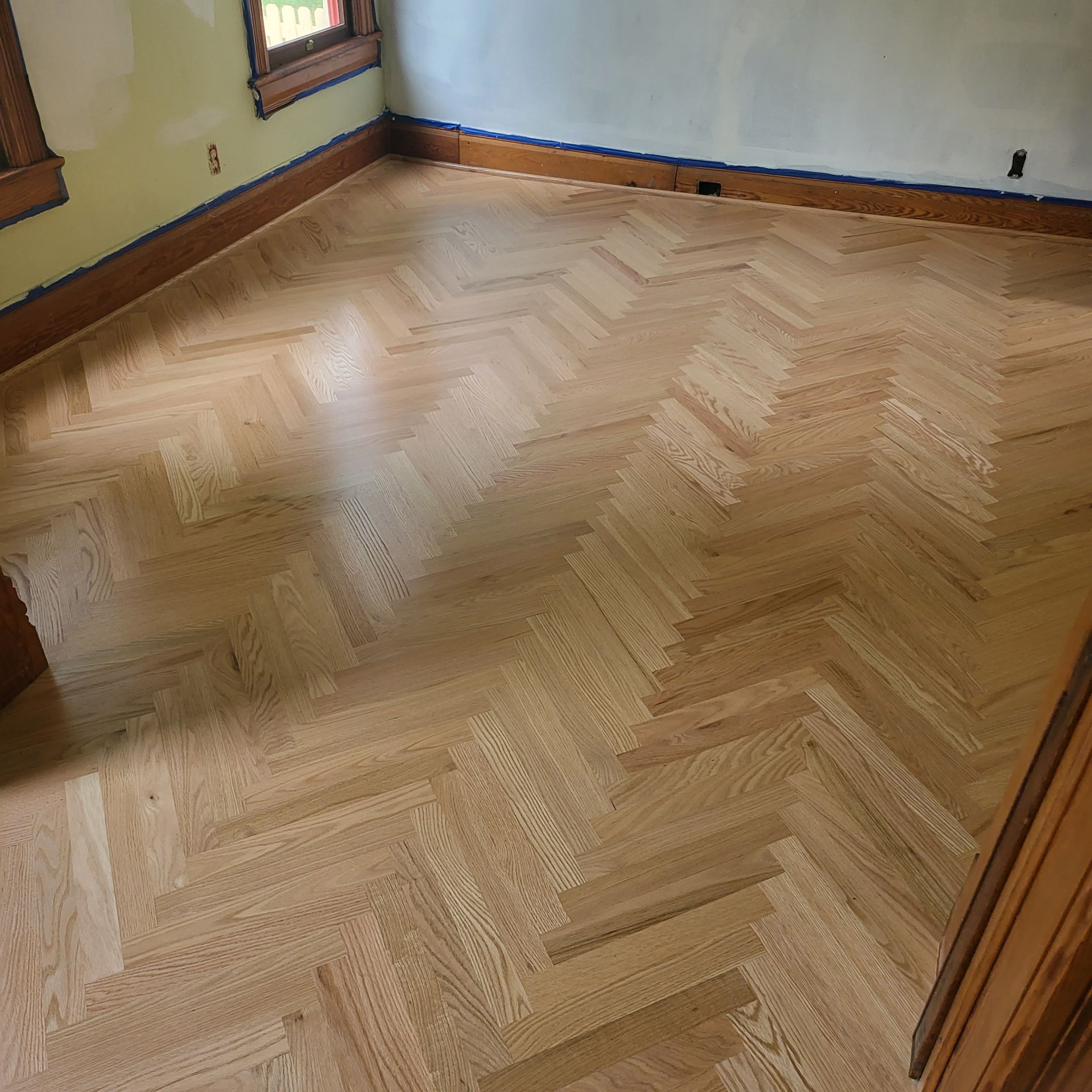 Historical herringbone by Ann Arbor Hardwoods 