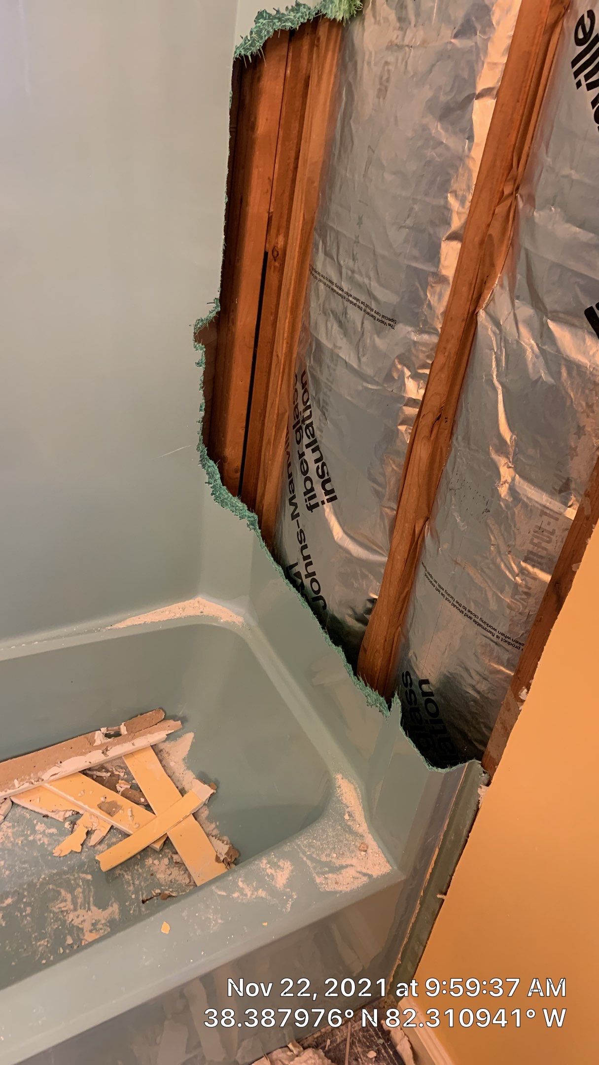 Tub to Shower Conversion using BCI Acrylic Shower System by Secure Construction Company Inc