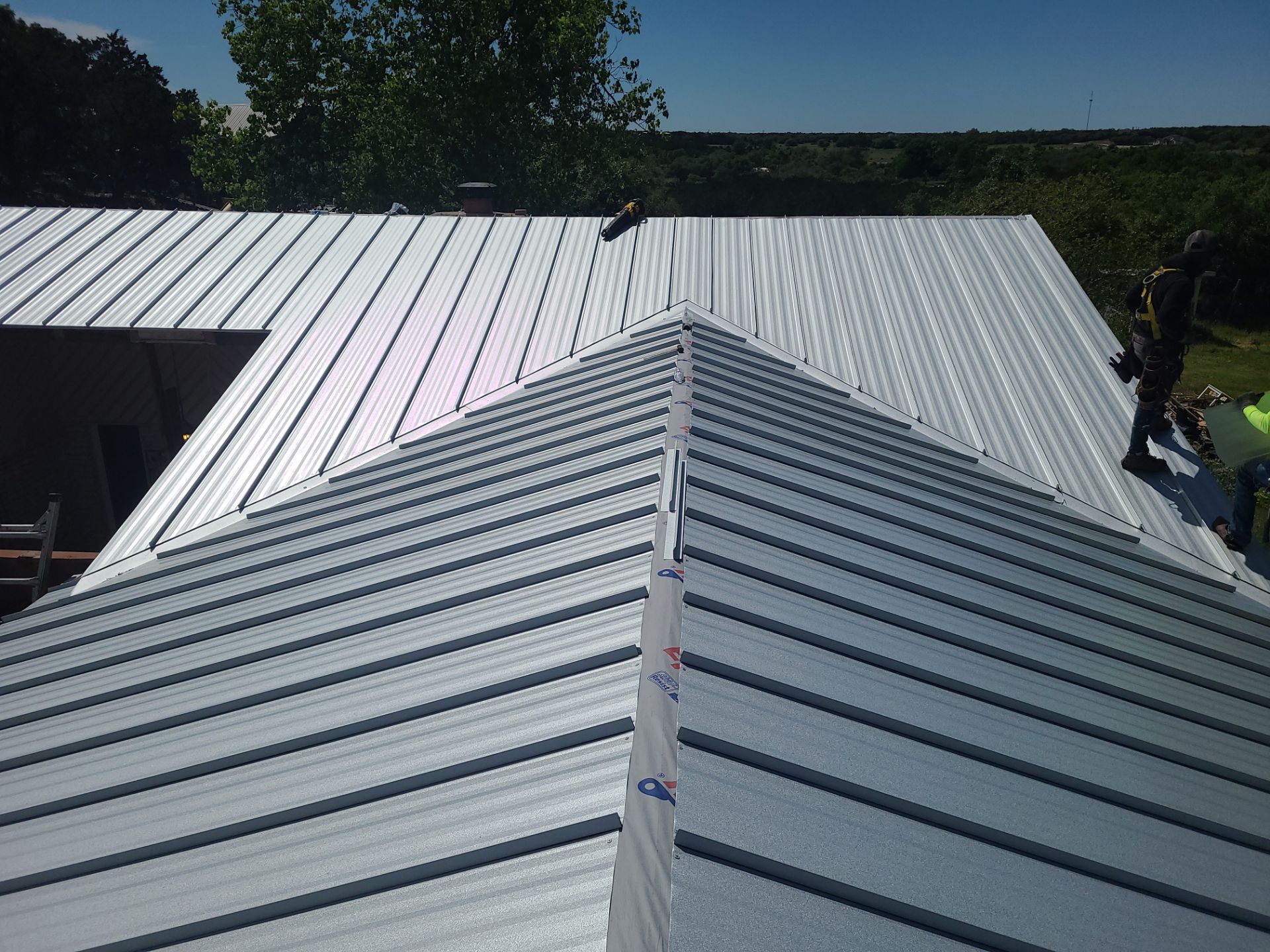 Galvalume Standing Seam offers a 45-year finish warranty! by Oakwood Roofing and Construction, LLC