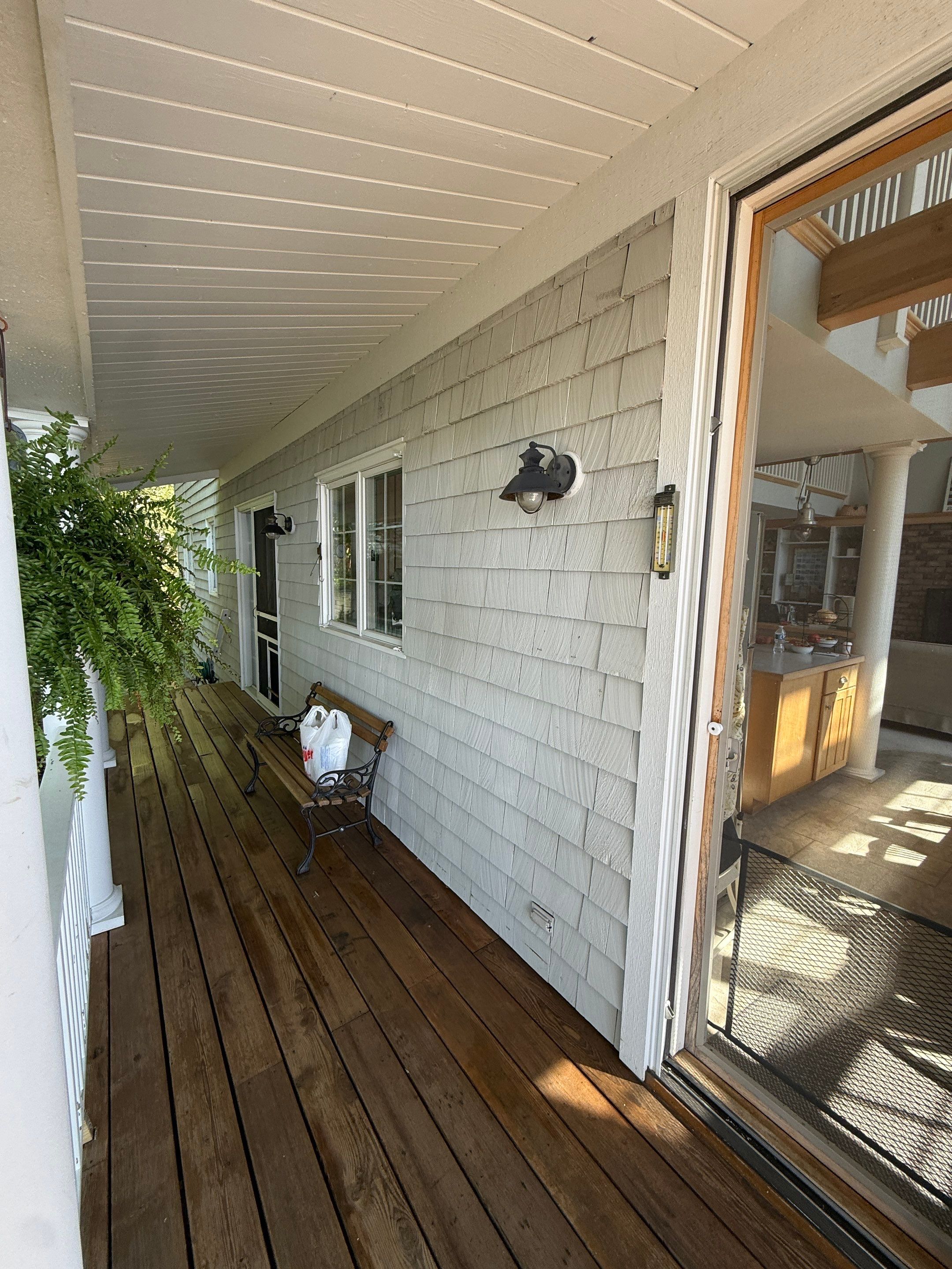 Lakefront Deck Pressure Washing, Exterior Wood Staining, and Painting in West Olive MI by Gordon Painting