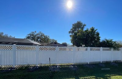 Vinyl Fence Installation using Vinyl Privacy Fence 