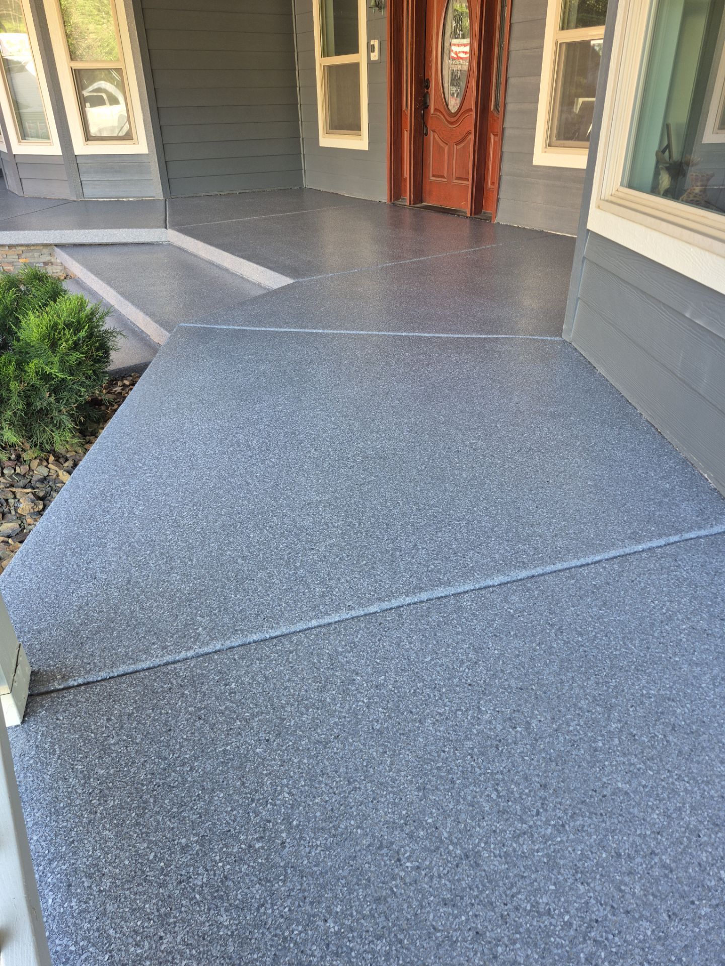 Patio Transformation with Granite 1/4 by Croc Coatings, LLC