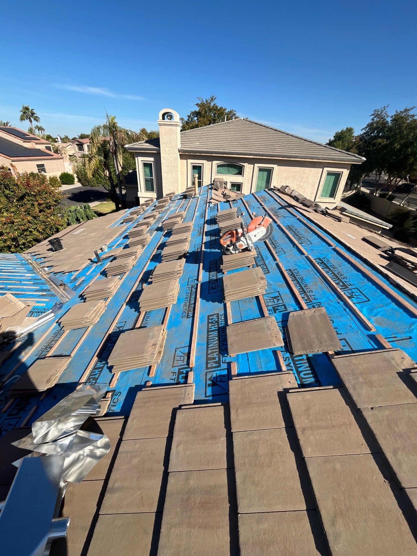 Autumn Sand Concrete Tile by Reimagine Roofing