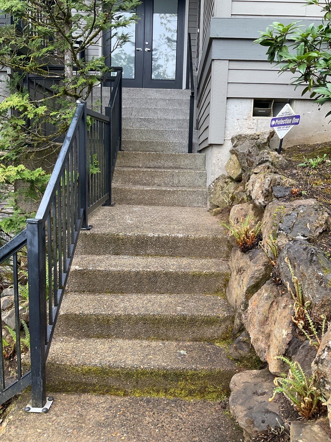 Concrete wash using Moderate Pressure by Willamette Outdoor Wash LLC